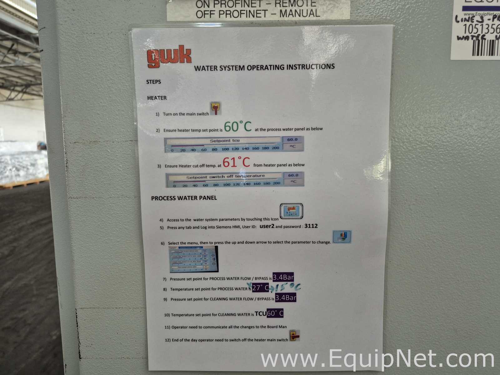 GWK 5000 Lt Process Water Unit