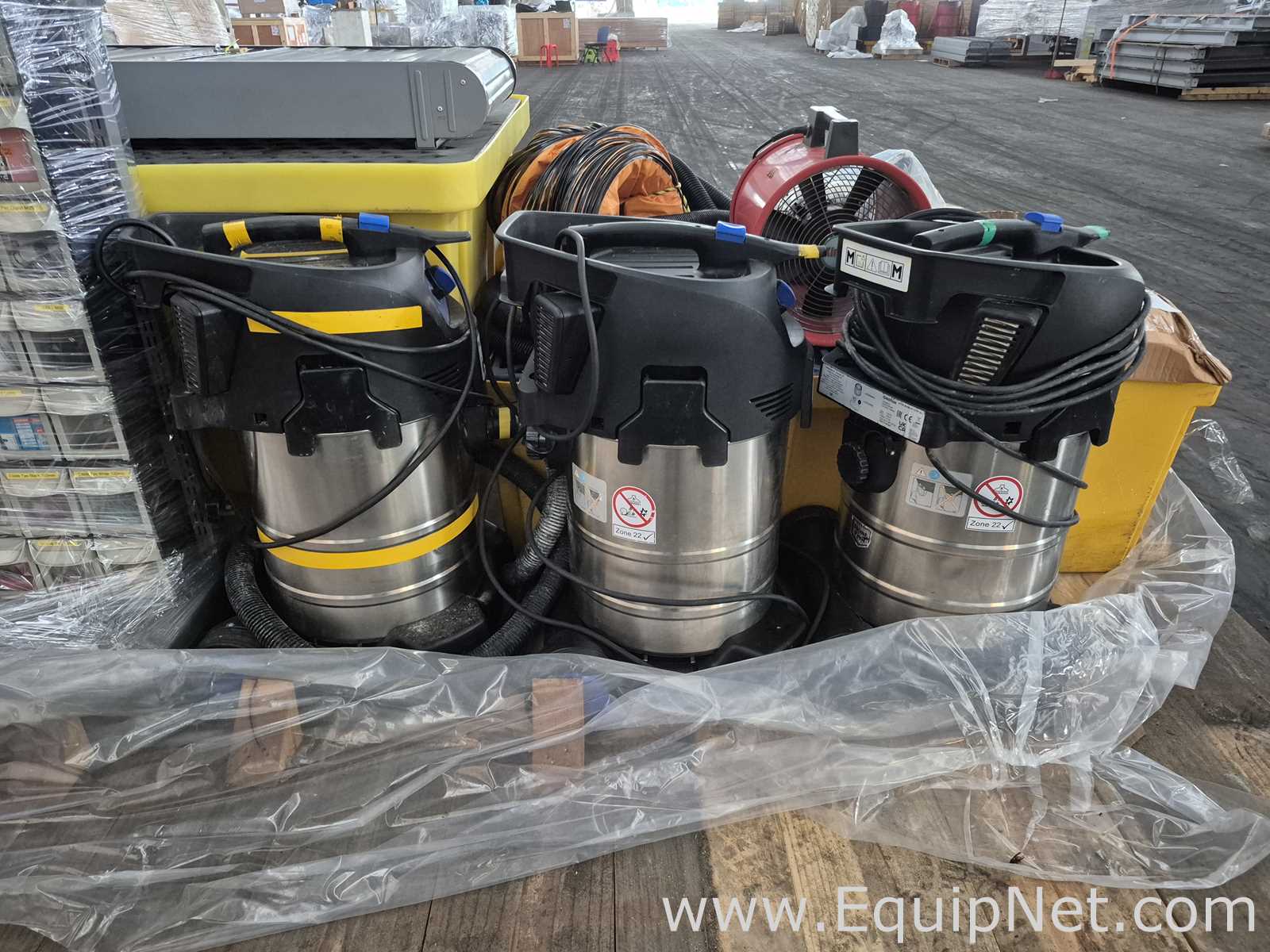 Lot of Vaccum Machines, Tool Cabinets, Portable Ventilator, Scrapper Machine - Pallet No 107