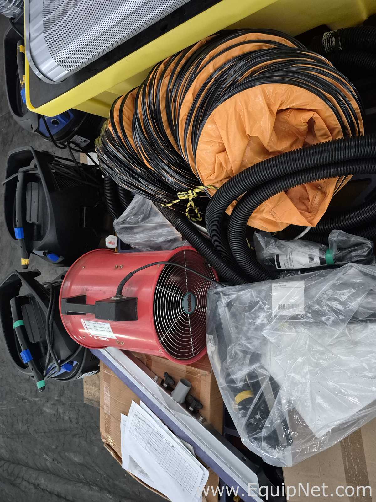 Lot of Vaccum Machines, Tool Cabinets, Portable Ventilator, Scrapper Machine - Pallet No 107
