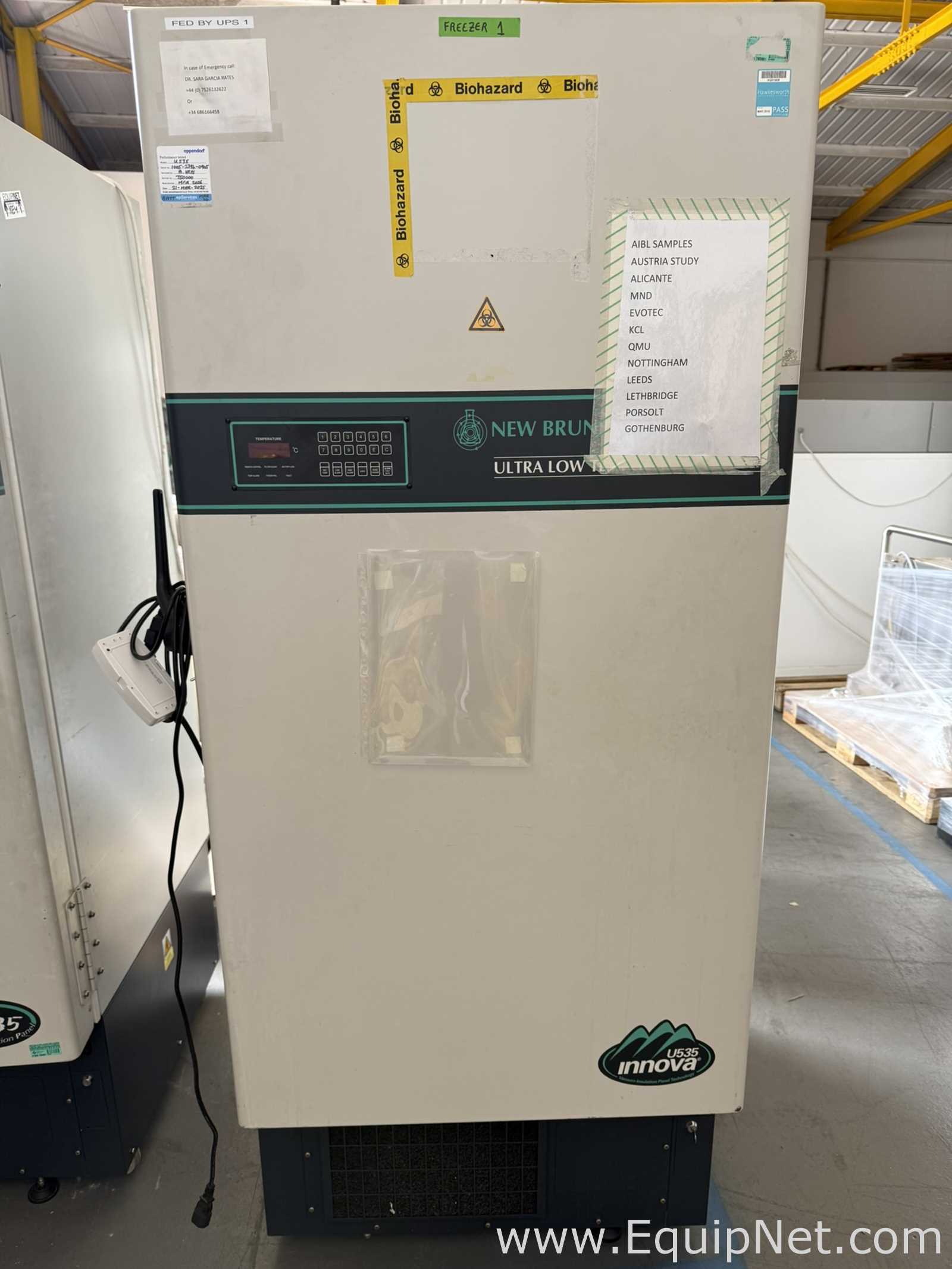 New Brunswick Scientific U535 -86 Ultra Low Temperature Freezer