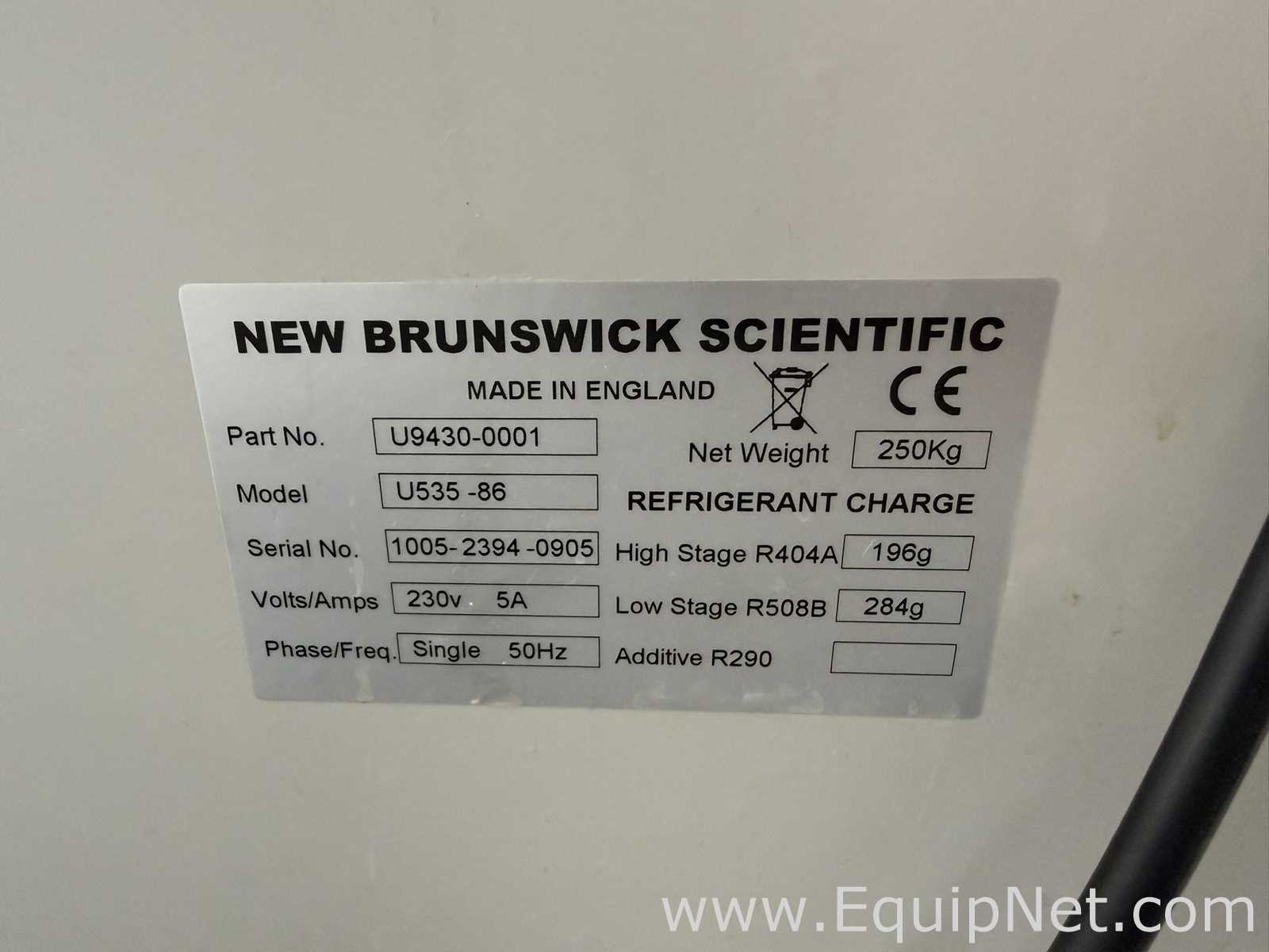 New Brunswick Scientific U535 -86 Ultra Low Temperature Freezer