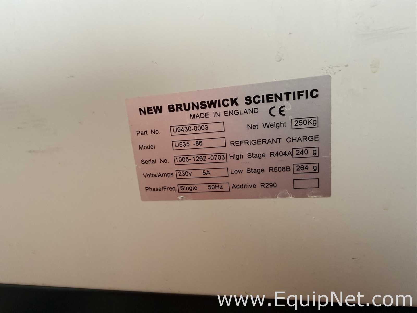 New Brunswick Scientific U535 -86 Ultra Low Temperature Freezer