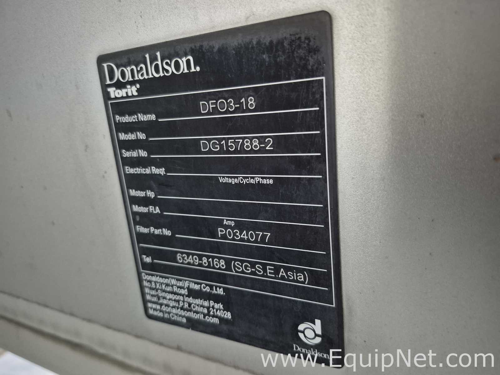 Donaldson Torit DFO3-18 Cartridge Dust Collector - Pallet No 56