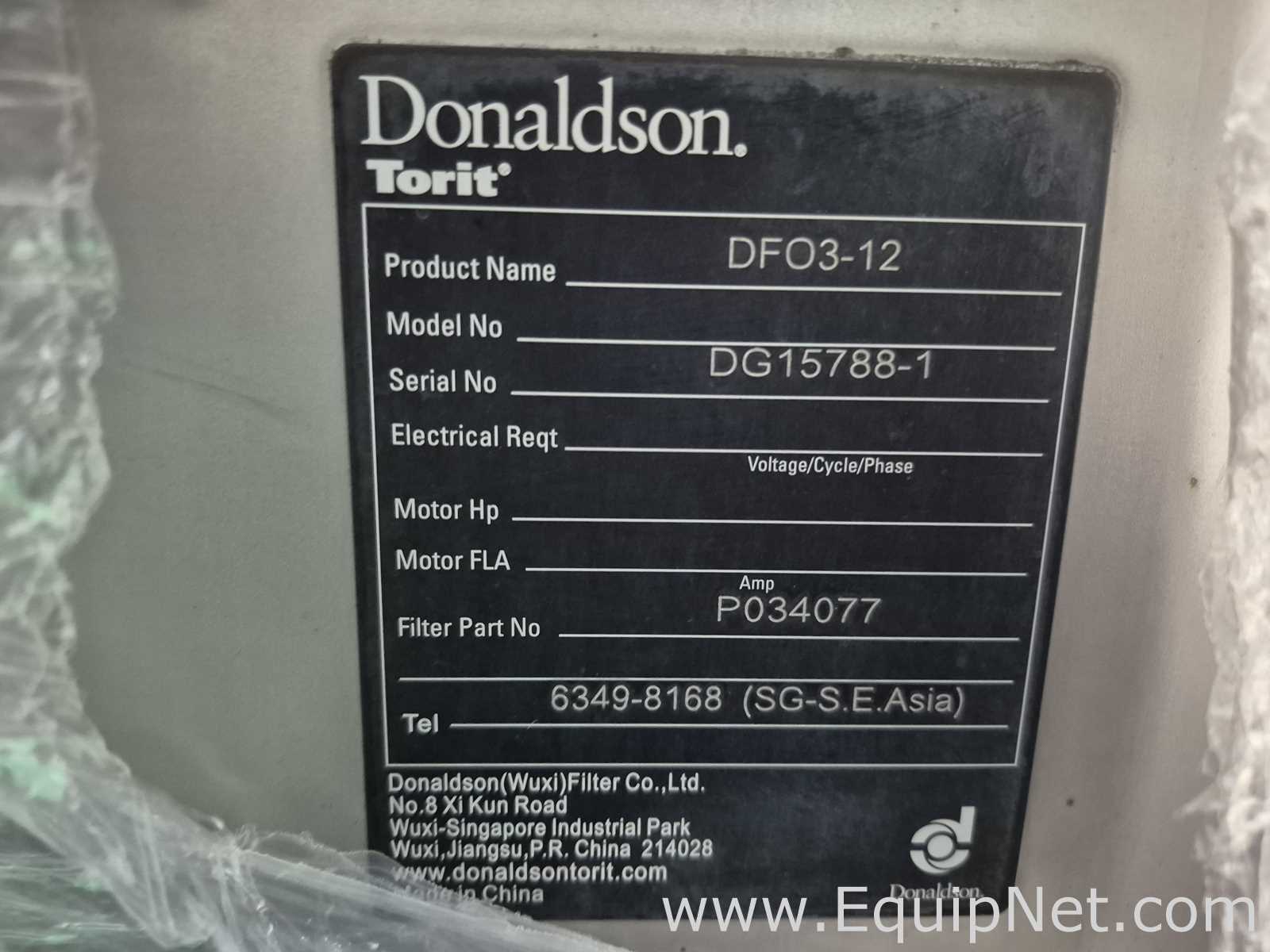 Donaldson Torit DFO3-12 Dust Collector - Pallet No 1