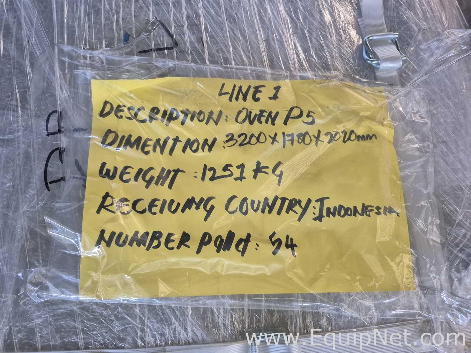 Line - 1 Oven P4 - Pallet No 54