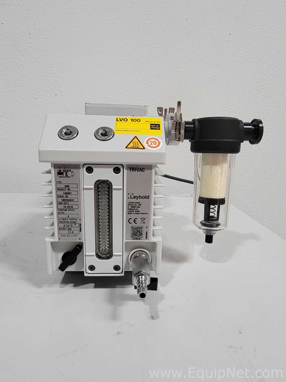 Bomba de Laboratorio Leybold D4B