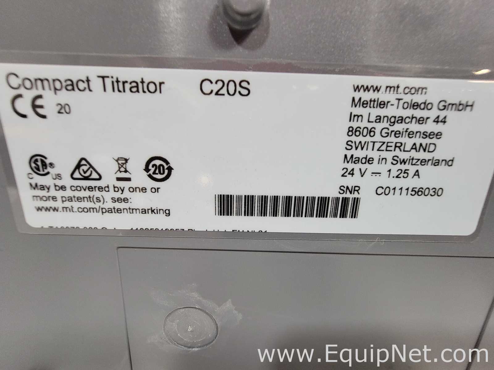 Mettler Toledo C20S Coulometric KF Titrator with Solvent Manager