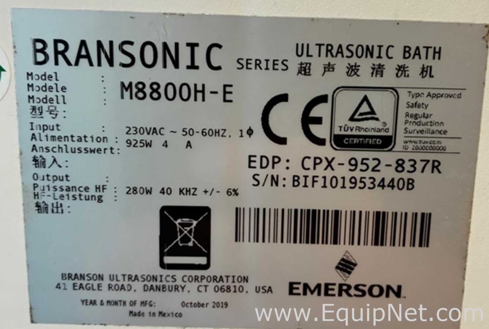 Branson Bransonic M8800H-E 5.5-Gallon Heated Ultrasonic Bath
