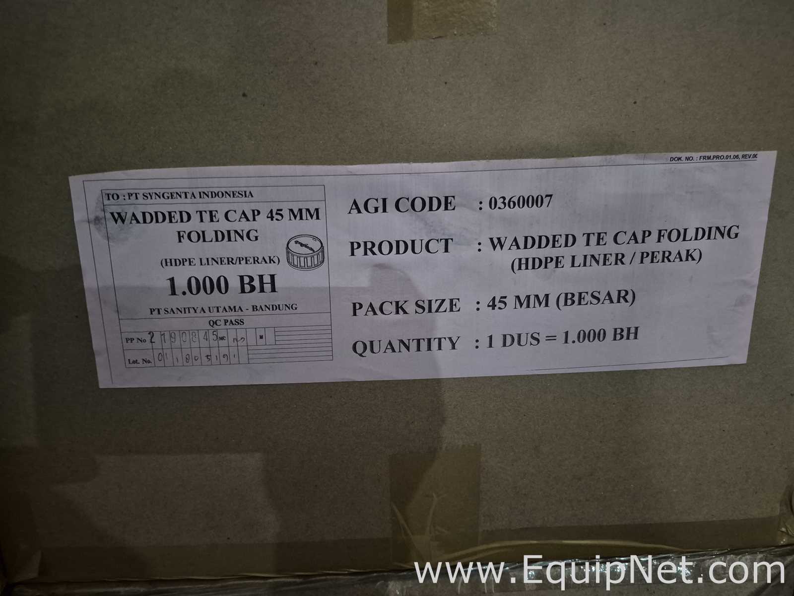 Lot of Sample CO-EX White Bottles 500 ml - Pallet No 84