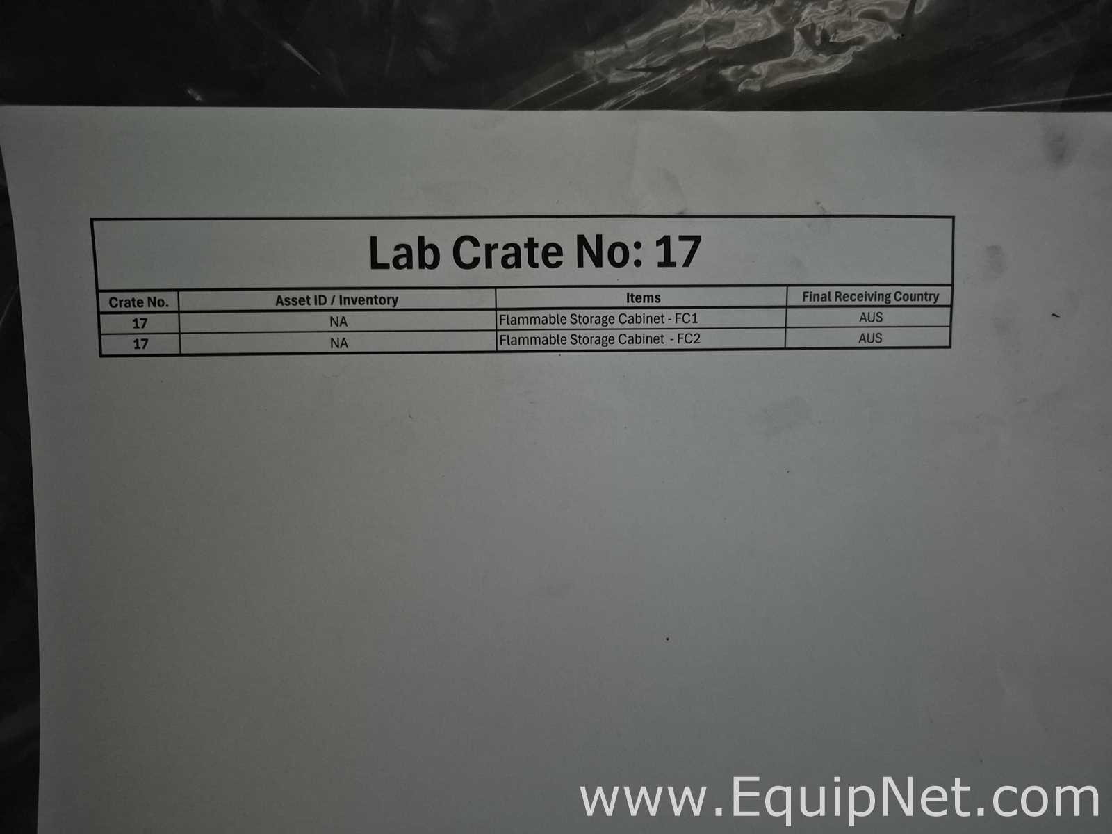 lote de   Armários de Armazenamento para Inflamáveis Kewaunee Requisitos de Ar  