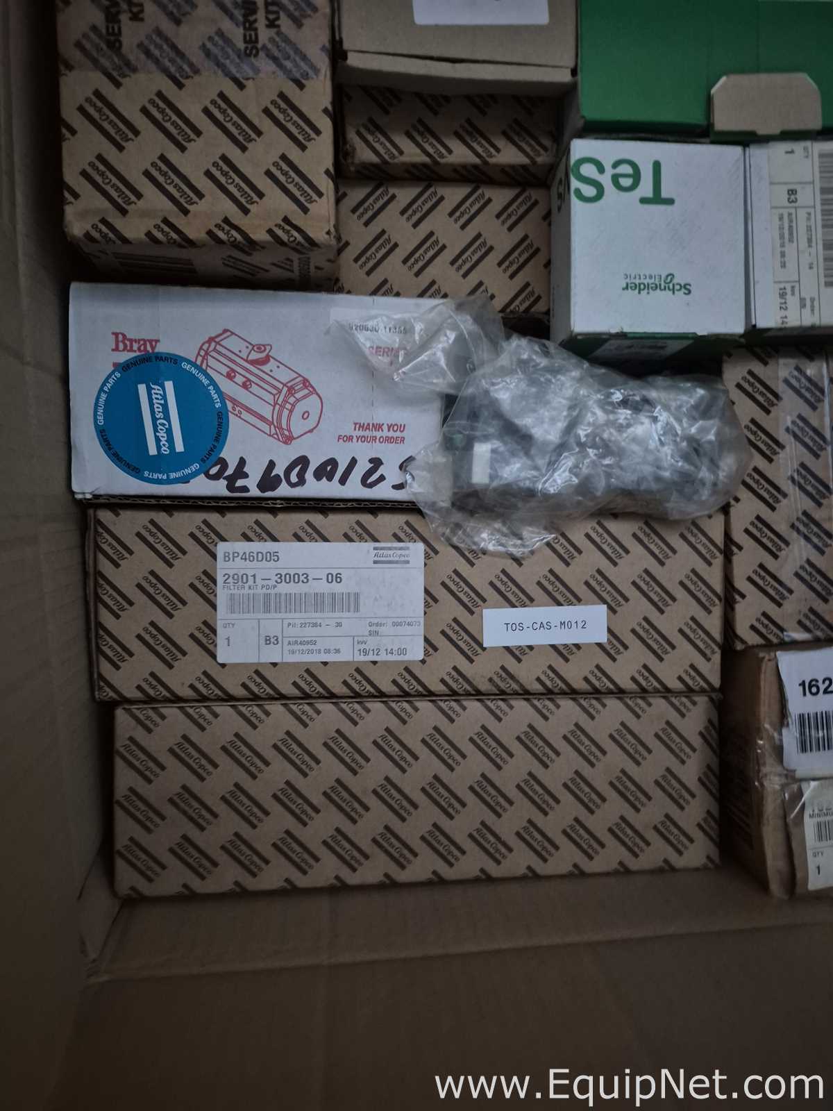 Lot of Air Compressor, Dust and Fume Extraction Spare Parts - Pallets No 27 and 37