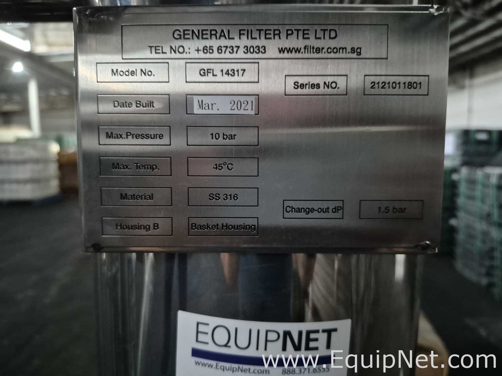 General Filter GFL 14317 Dual Filtration Skid - Pallet No 110