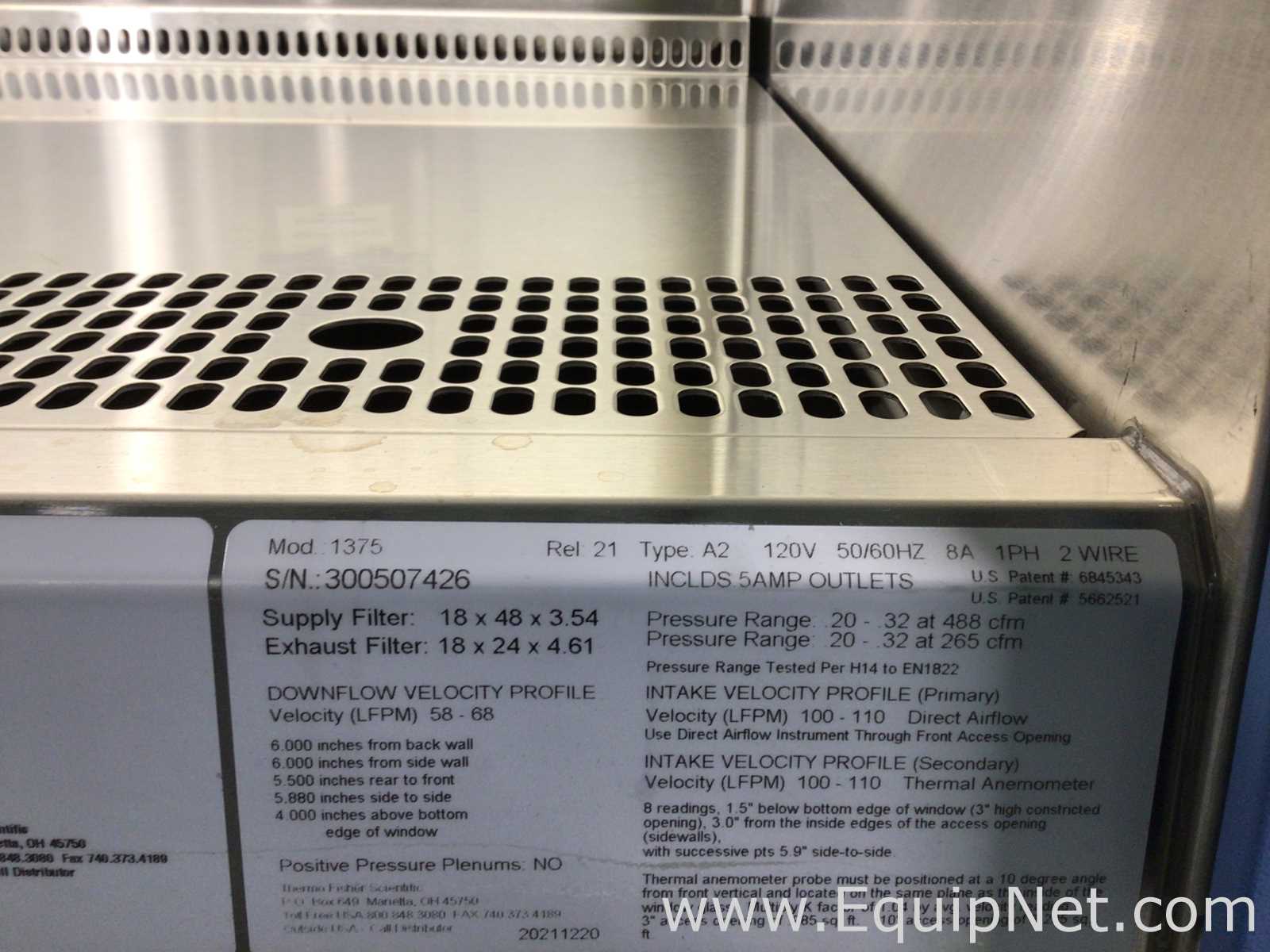 Thermo Scientific 1300 Series A2 Biological Safety Cabinet 4Ft With Stand