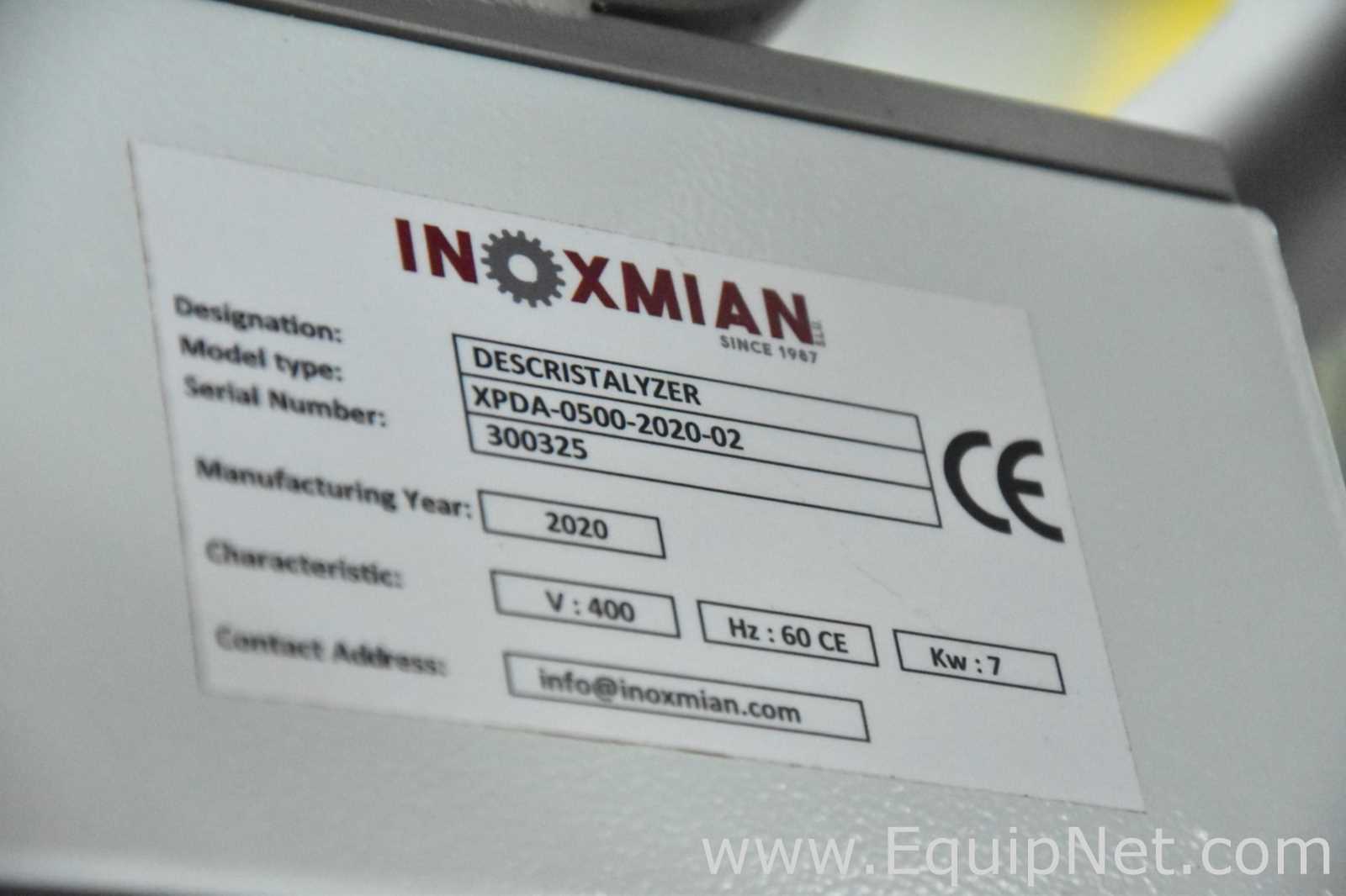 Lot of 2 INOXMIAN XPDA-0500 STAINLESS STEEL JACKETED CHOCOLATE DE-CRYSTALLIZERS