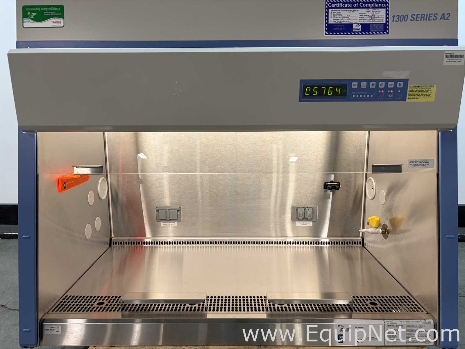 Thermo Fisher Scientific 1375 1300 Series A2 4Ft Biological Safety Cabinet with Stand