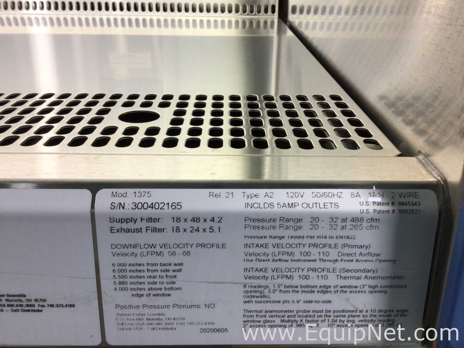 Thermo Scientific 1300 Series A2 Biological Safety Cabinet 4Ft With Stand