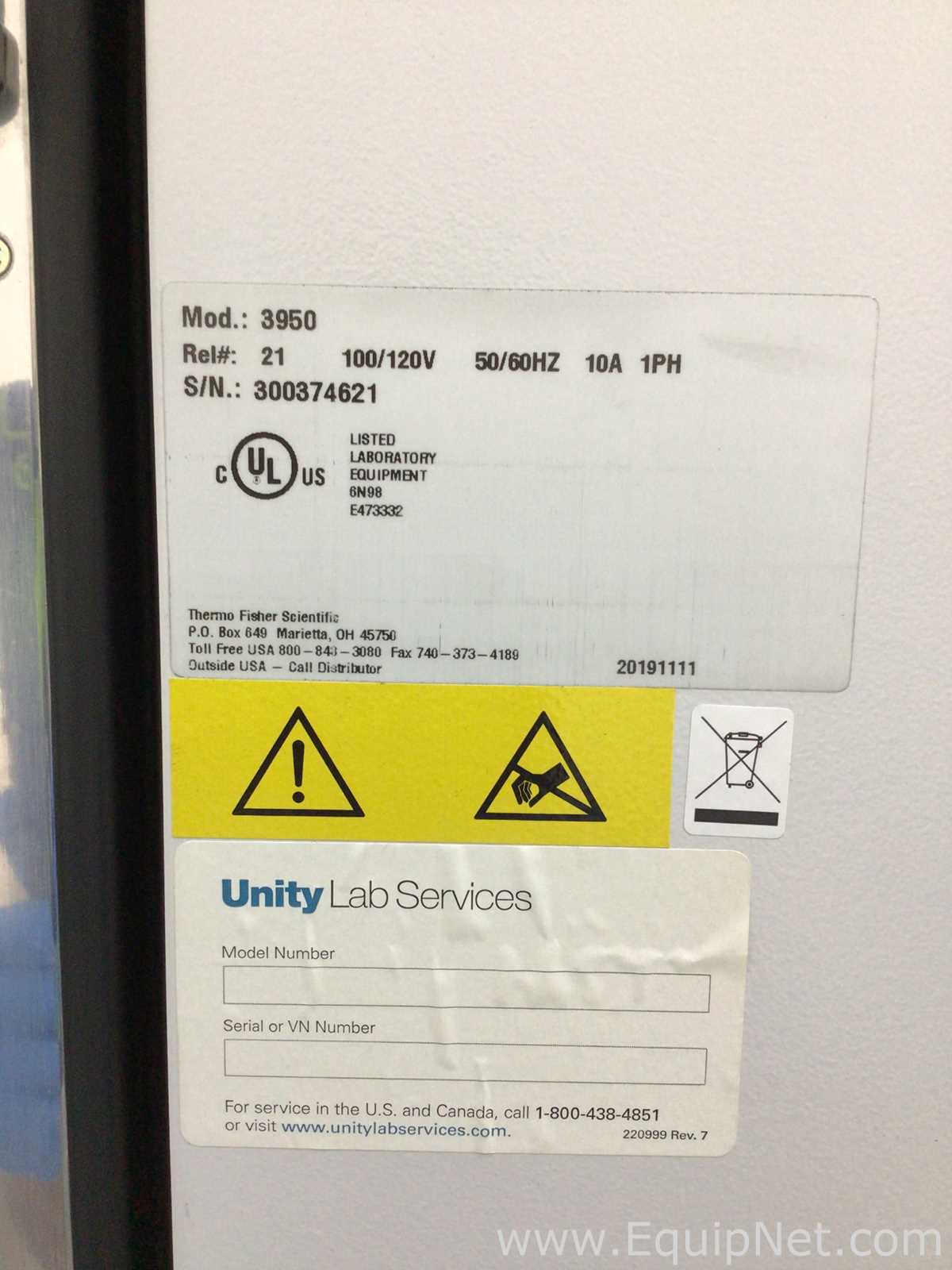Thermo Scientific 3950 Reach-In Co2 Incubator