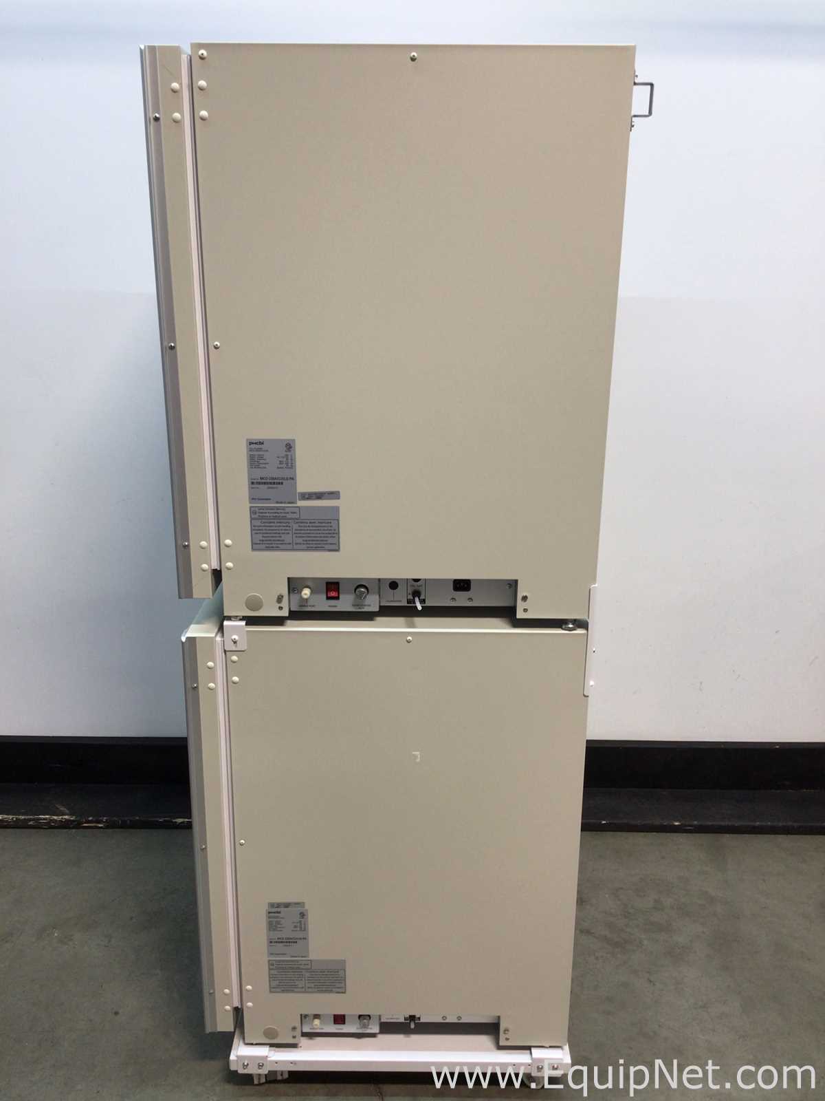 PHCBI MCO-230AICUVLG-PA Cell-IQ Double Stacked CO2 Incubator With 2 H2O2 Generators
