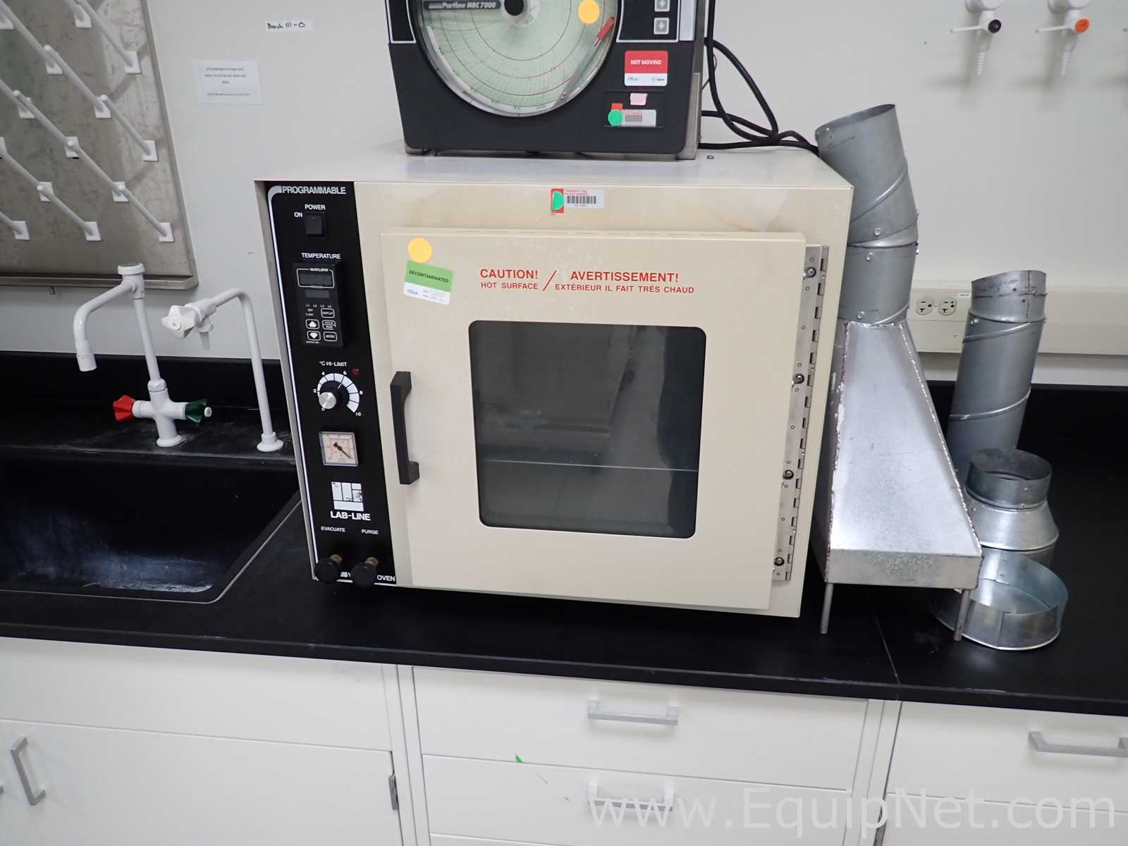 LabLine 3618P Vacuum Oven with Partlow MRC7000 Chart Recorder
