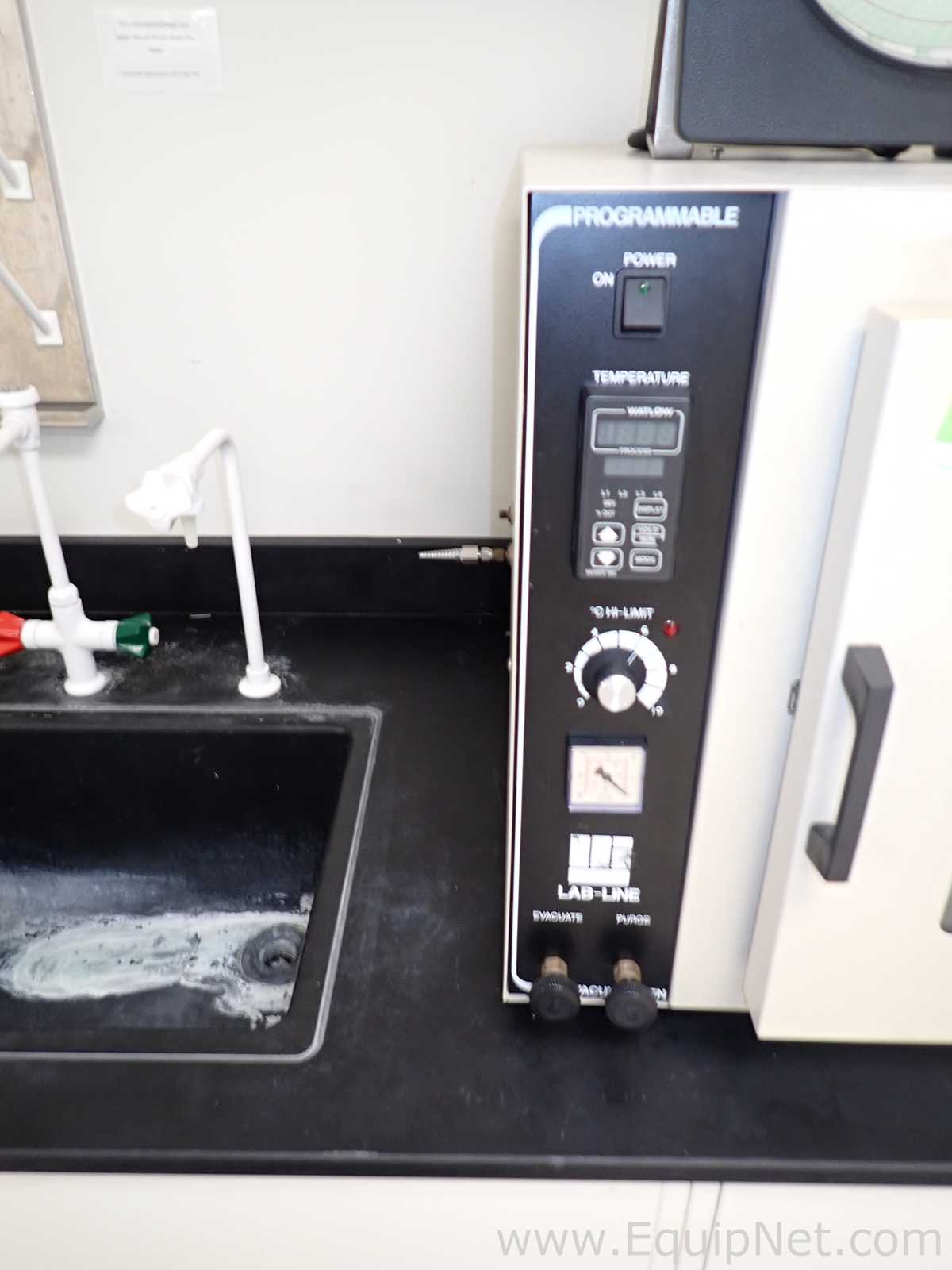 LabLine 3618P Vacuum Oven with Partlow MRC7000 Chart Recorder