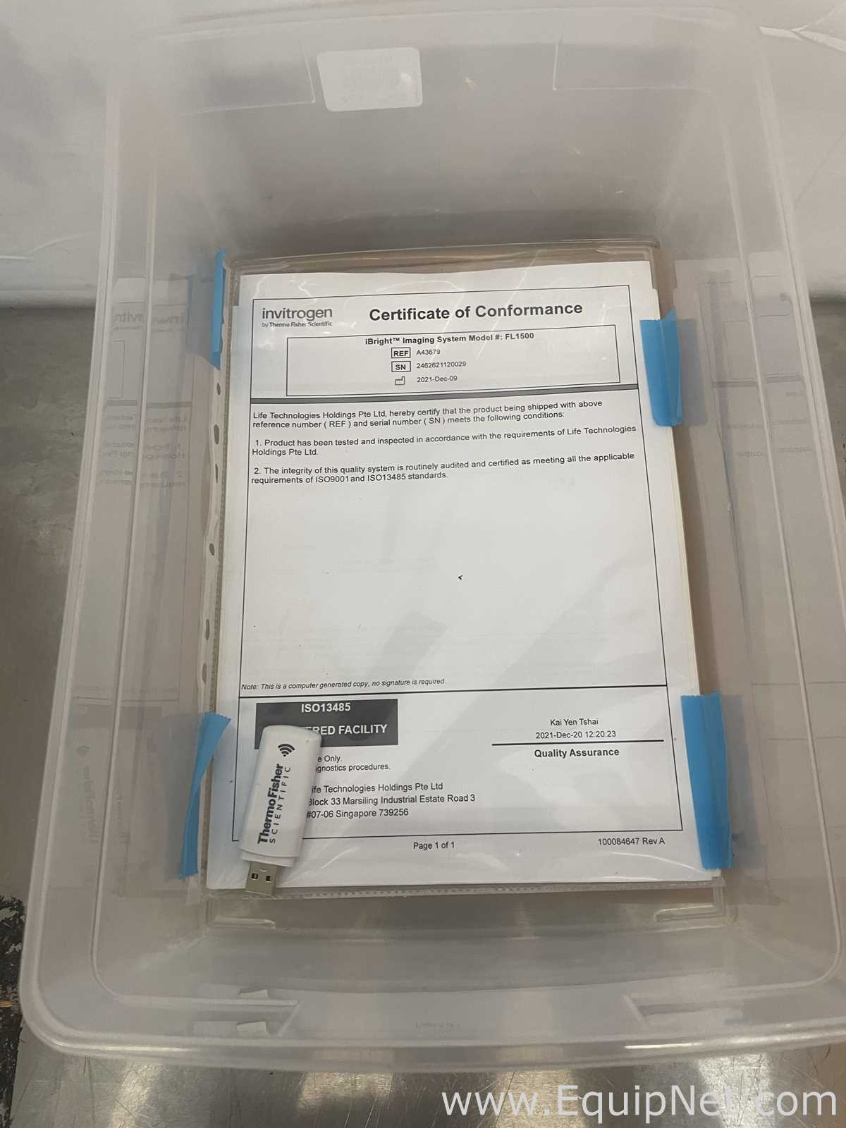 Gerador de Imagens Invitrogen iBright FL1500 Instrument