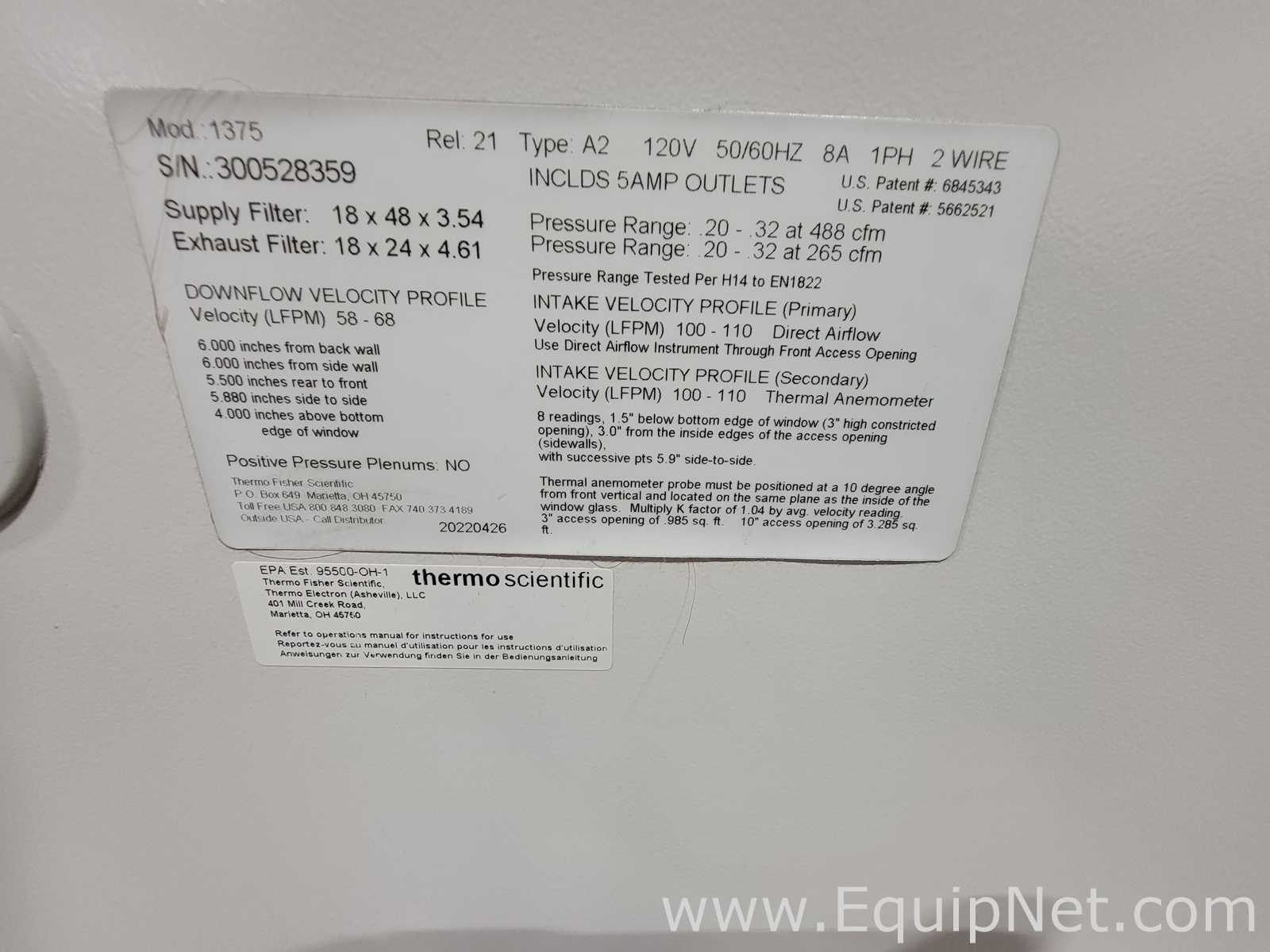 Cabina de Seguridad Biológica Thermo Scientific 1375