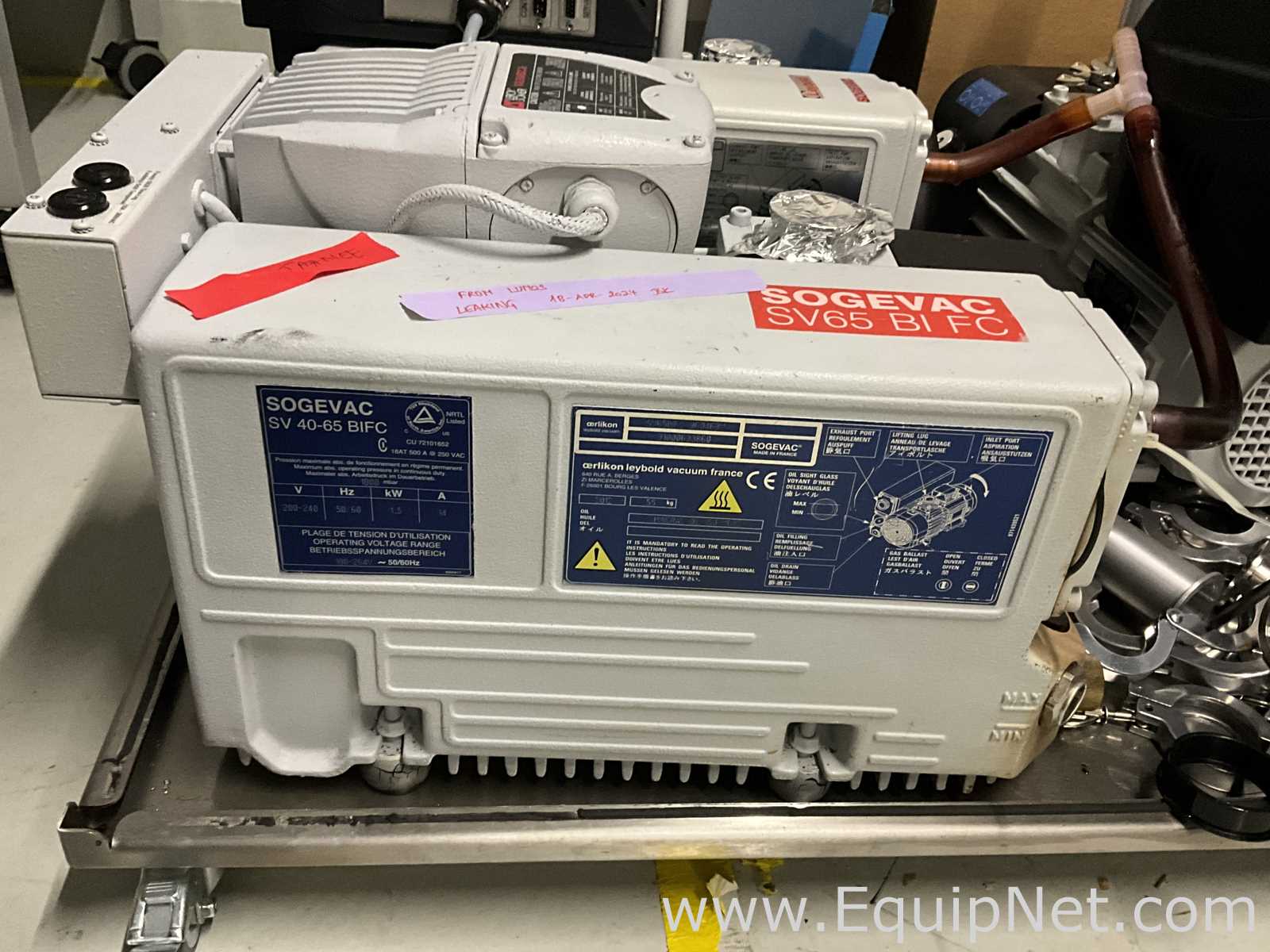 Bomba de Vacío Oerlikon Leybold SV65 BI FC