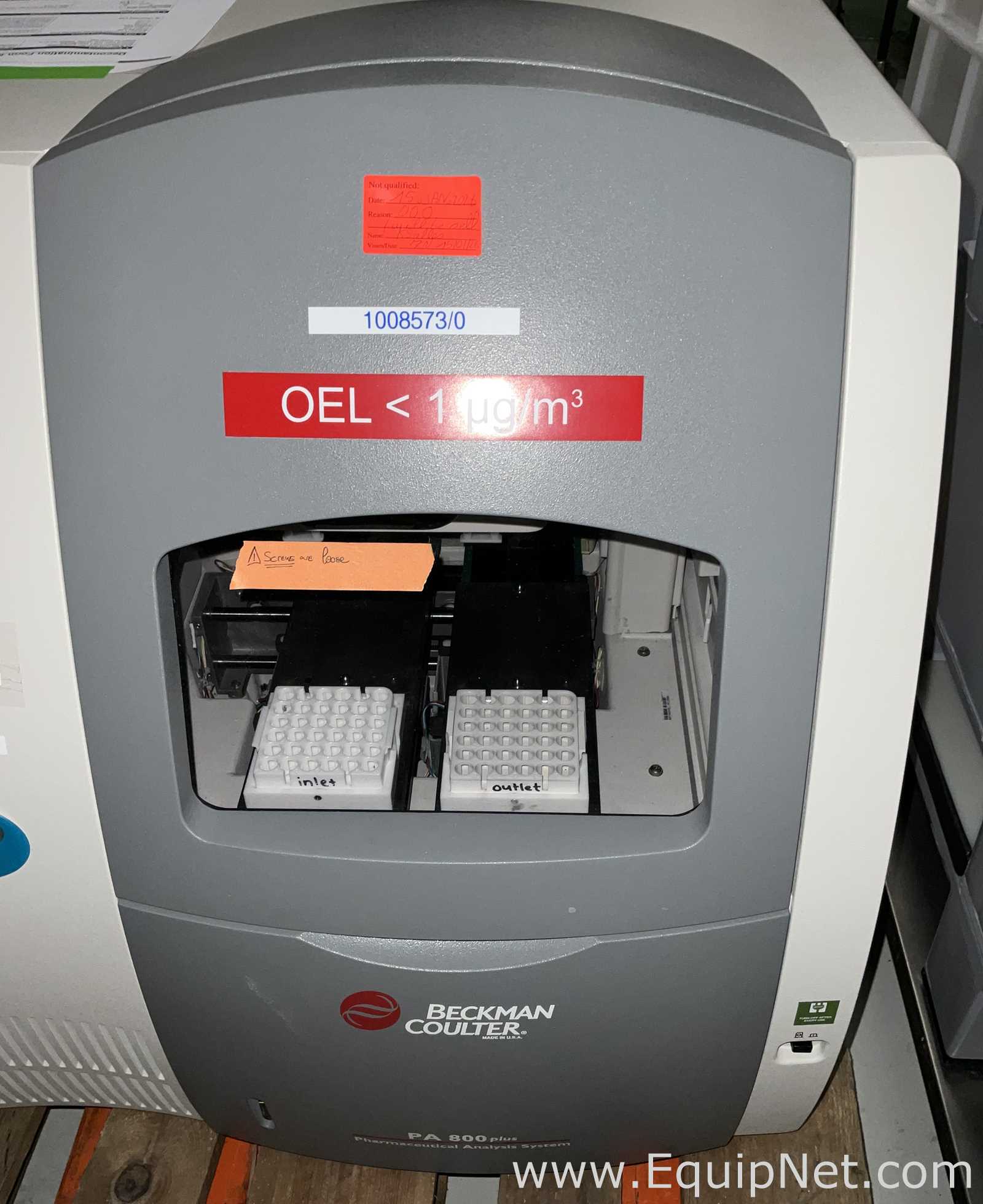 Beckman Coulter PA 800 Plus Pharmaceutical Analysis System
