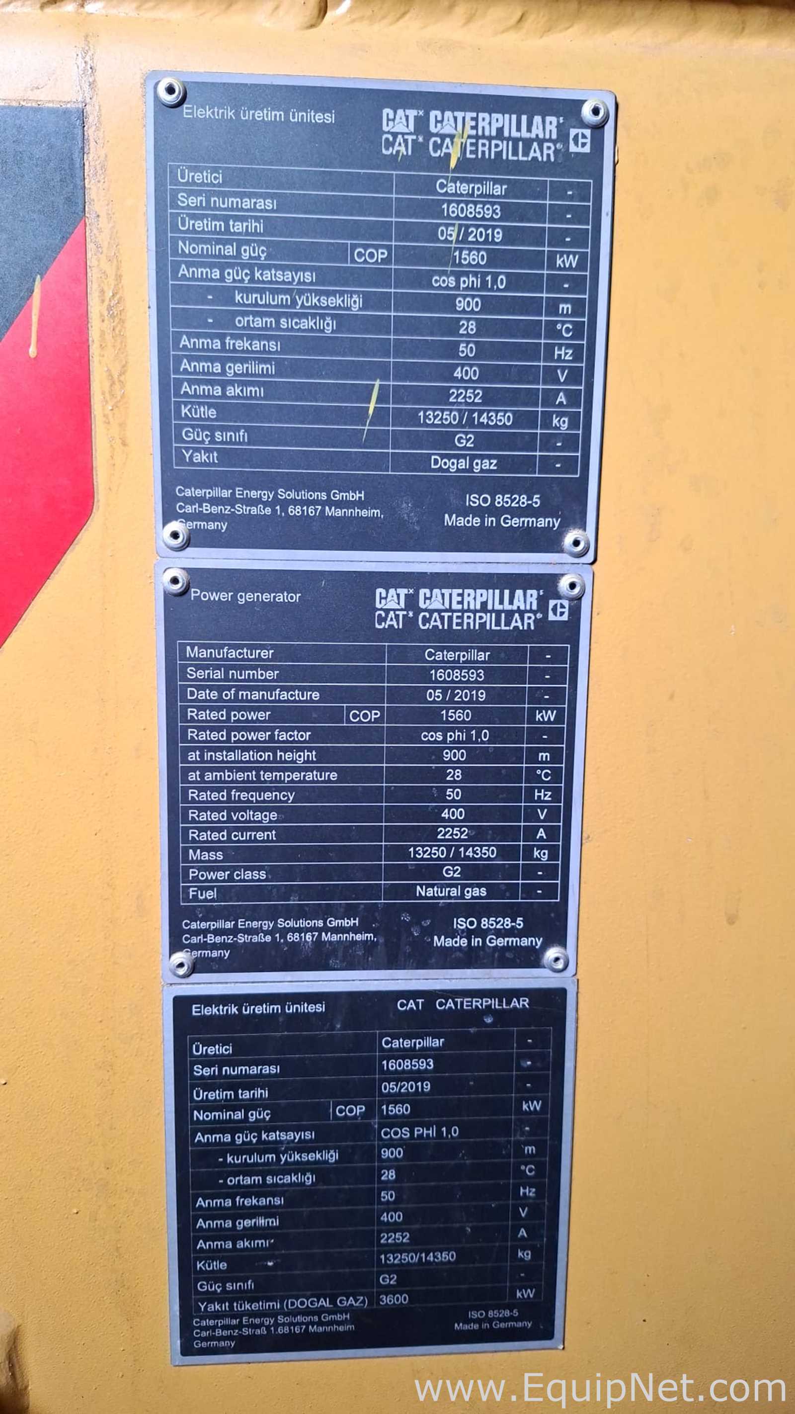 Caterpillar 2000KVA Gas Powered Generator