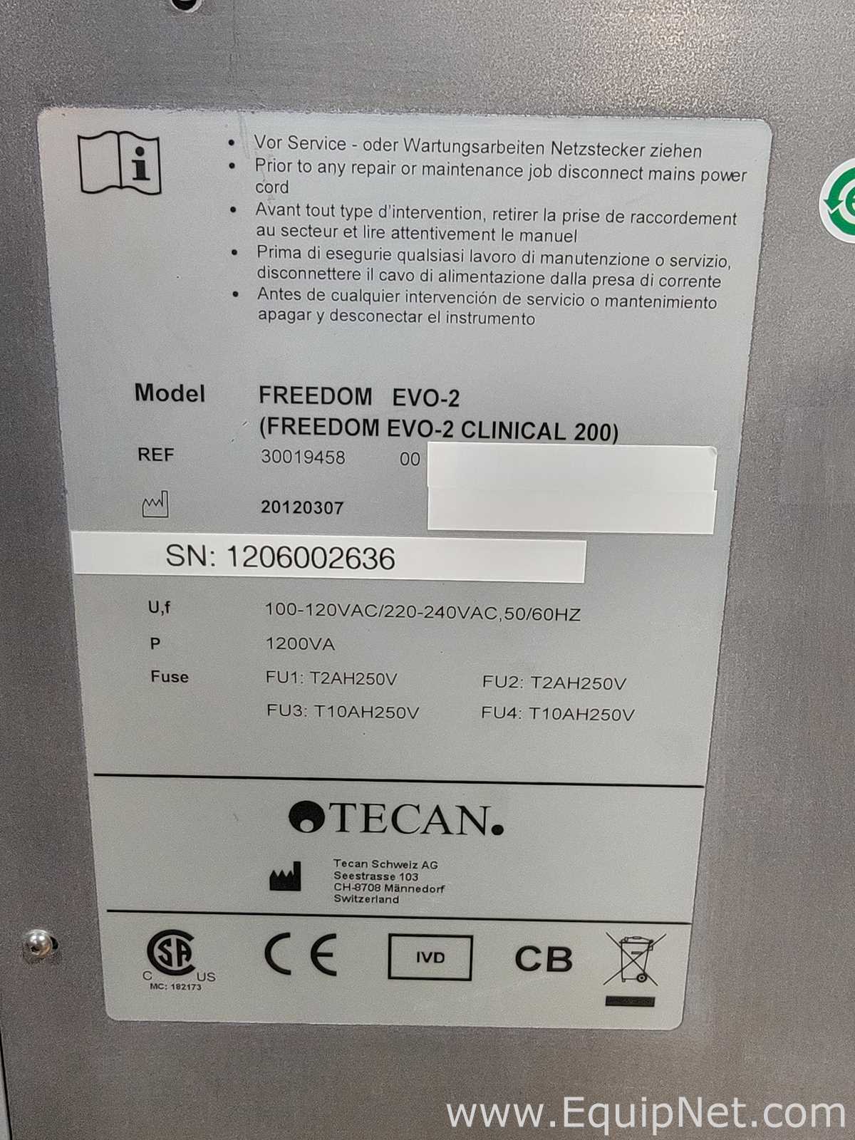 Tecan Freedom EVO-2 Liquid Handler