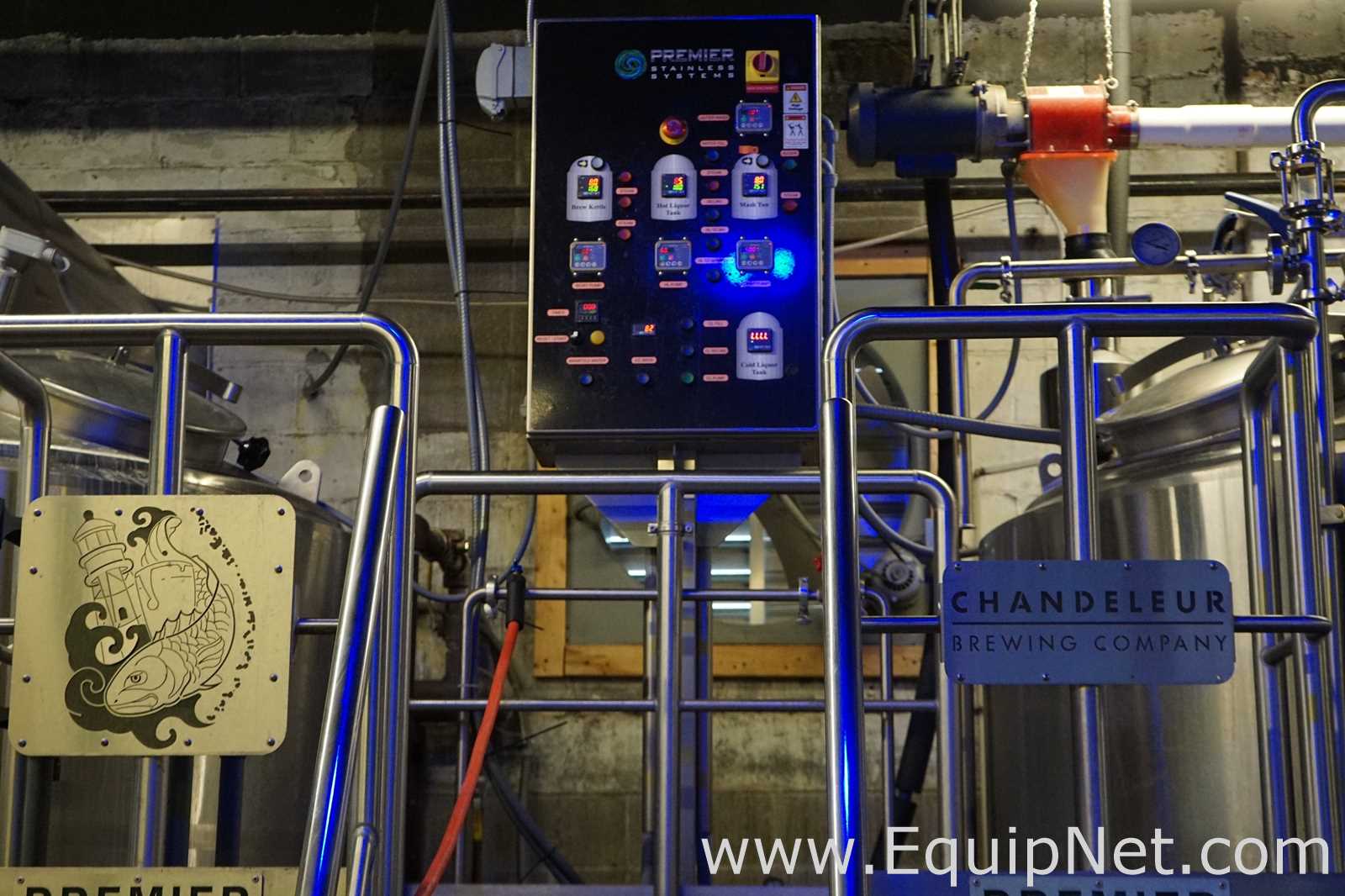 Premier Stainless Brewery Systems 30 BBL Steam Brewouse Complete With Tanks And Components
