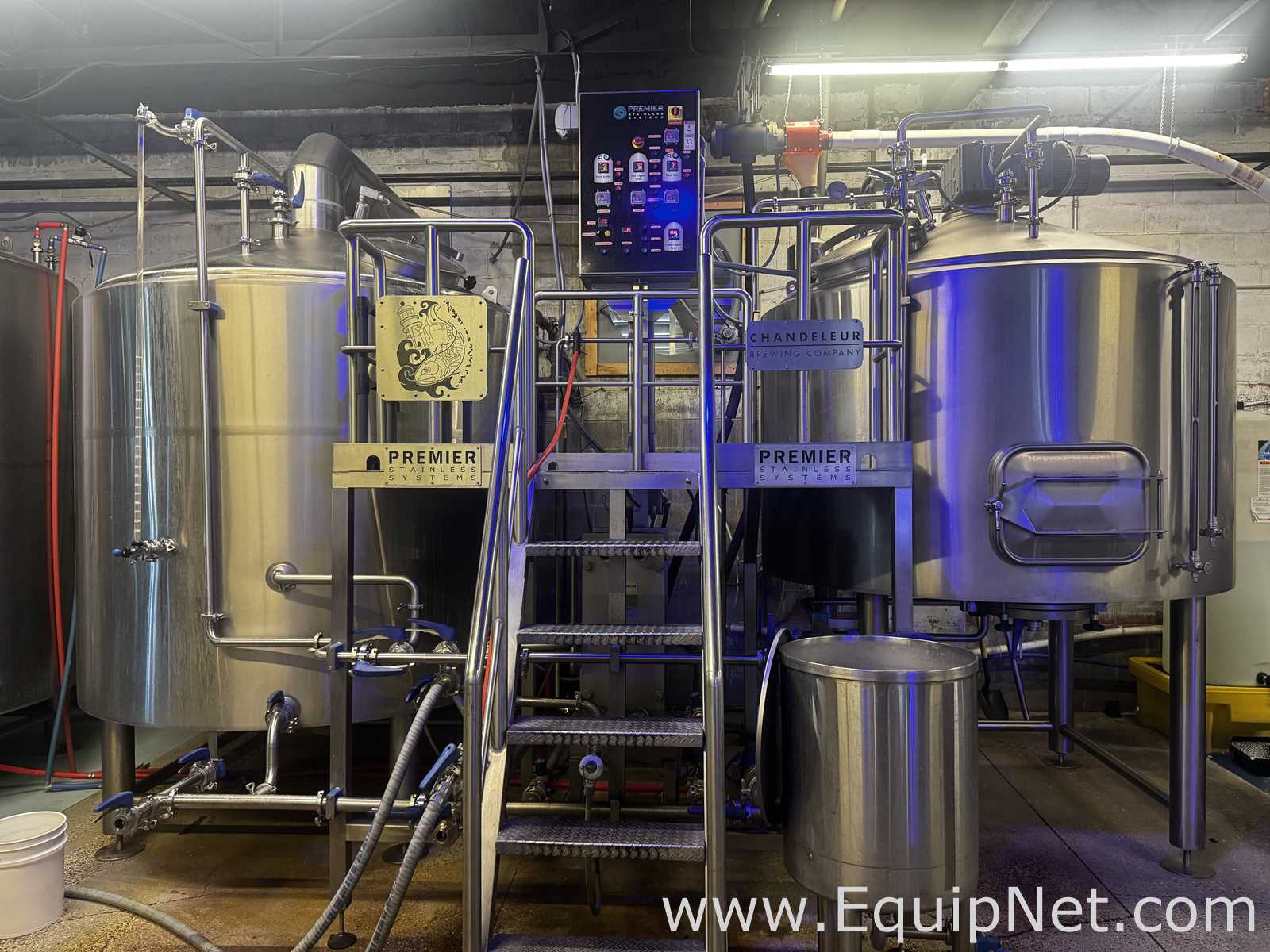 Premier Stainless Brewery Systems 30 BBL Steam Brewouse Complete With Tanks And Components