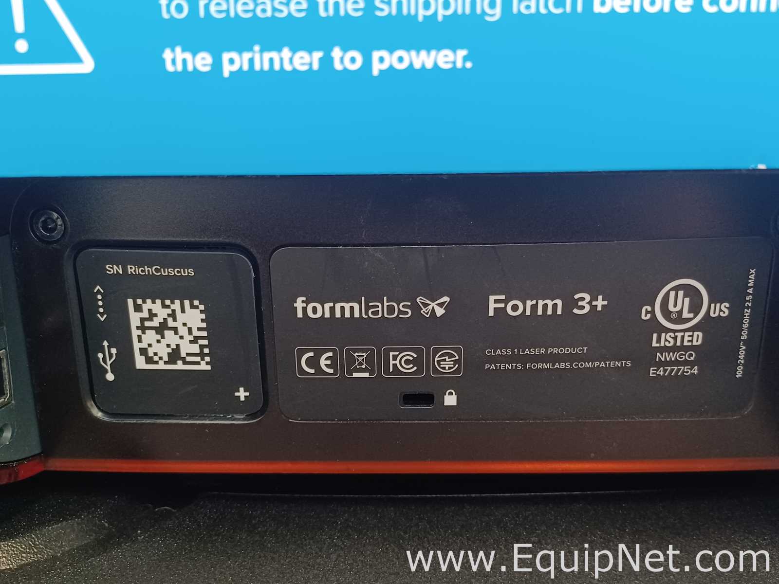 Lot of 3 Formlabs Form 3plus 3D Printers