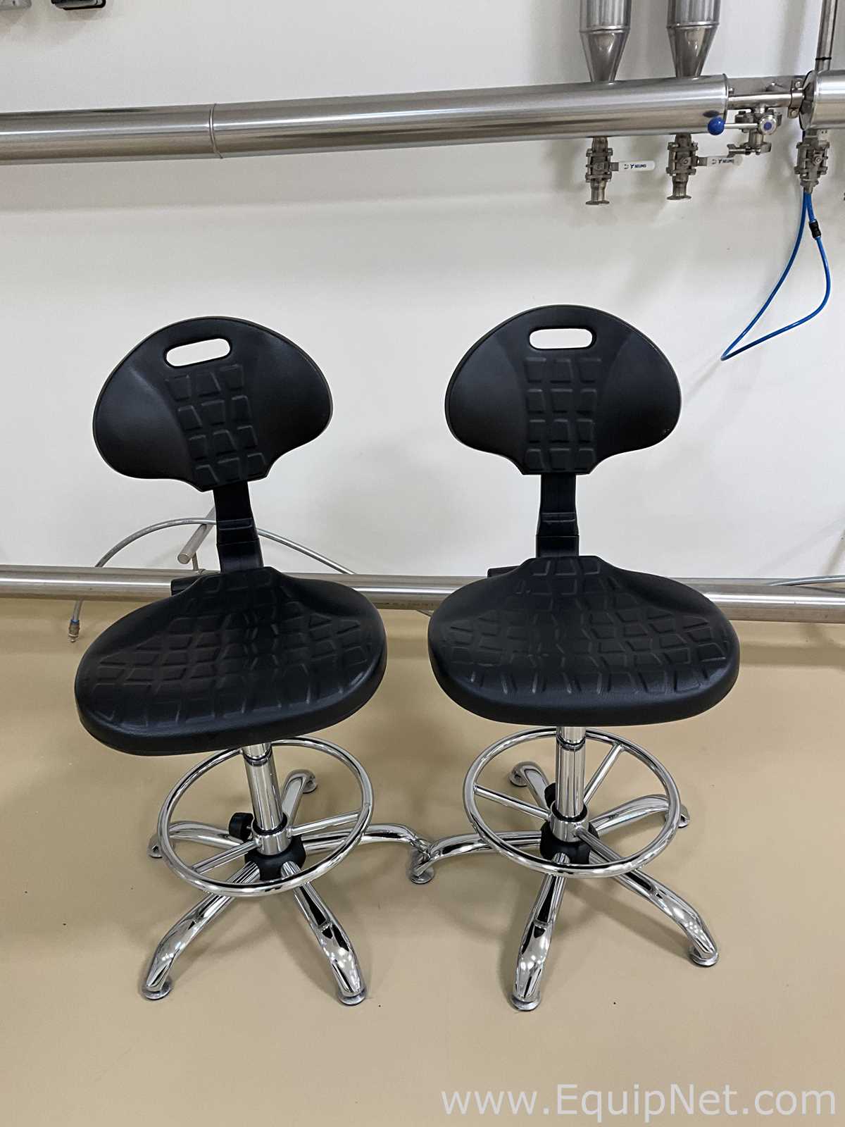 Lot of 2 Laboratory Chairs