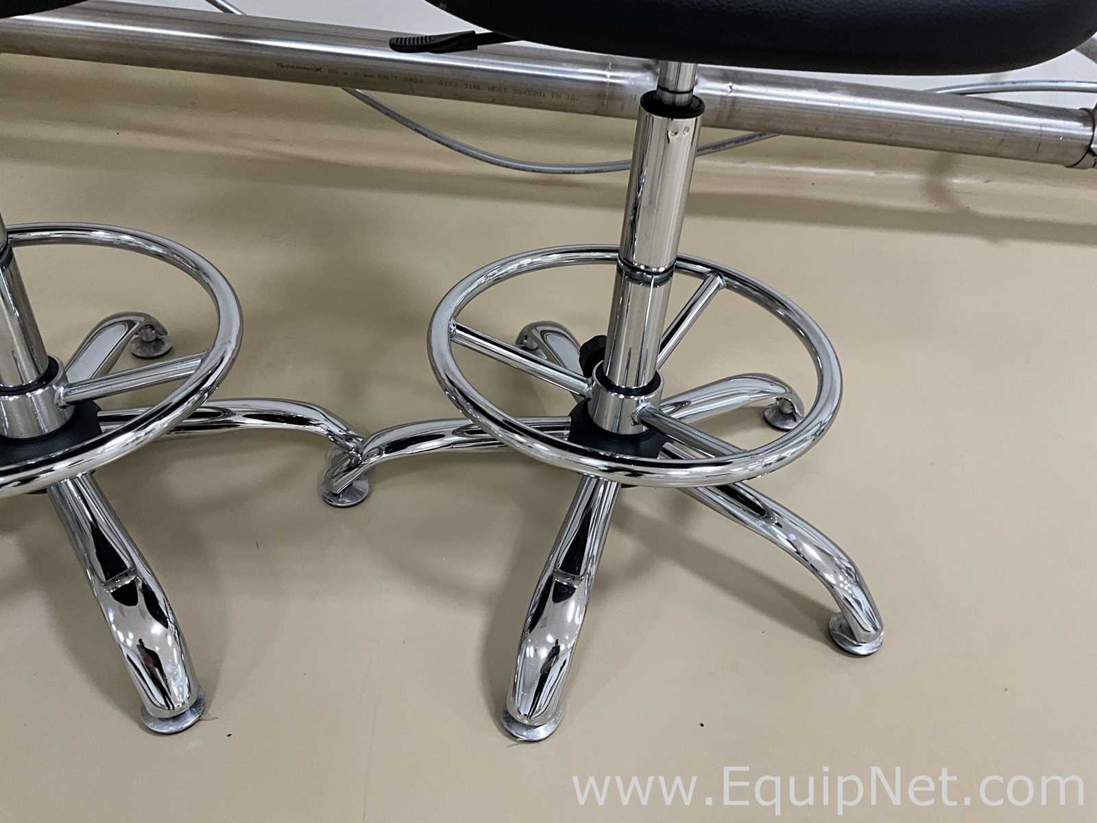 Lot of 2 Laboratory Chairs