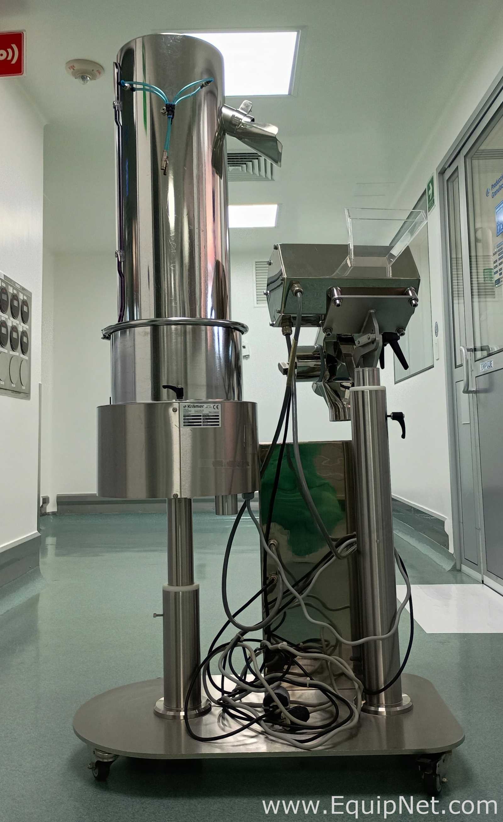 Kramer AG C820 Tablet Deduster with Mettler Toledo Safeline Metal Detector