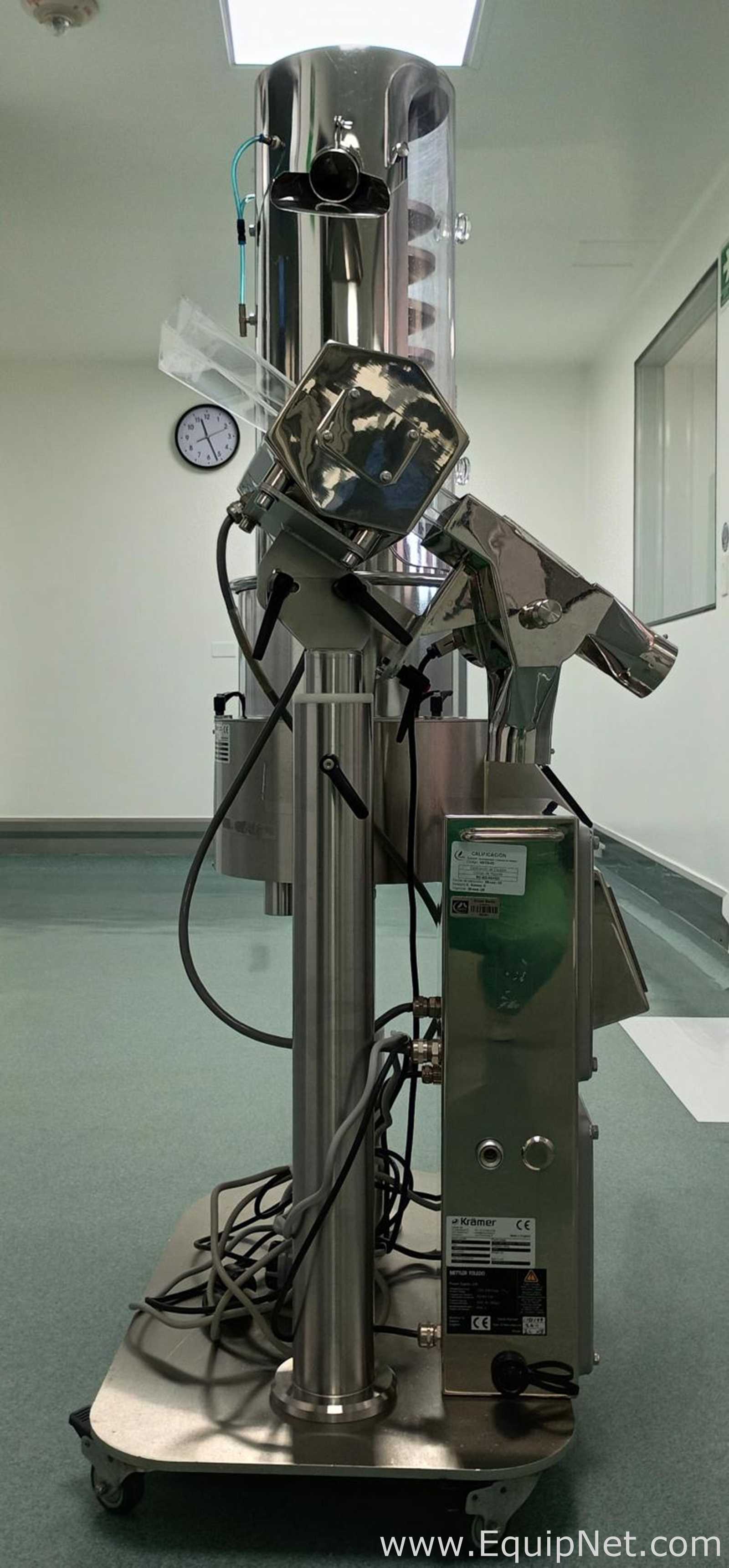 Kramer AG C820 Tablet Deduster with Mettler Toledo Safeline Metal Detector