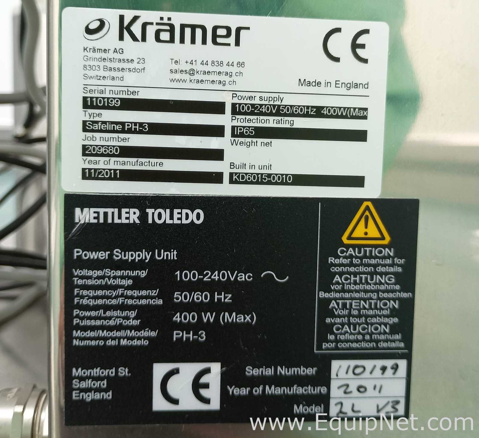 Kramer AG C820 Tablet Deduster with Mettler Toledo Safeline Metal Detector