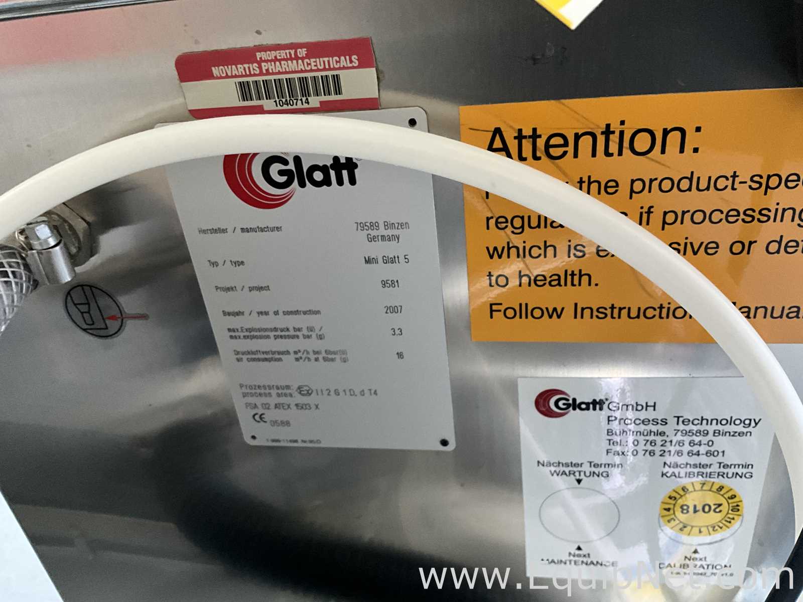 Glatt Mini Glatt 5 Fluid Bed Processor