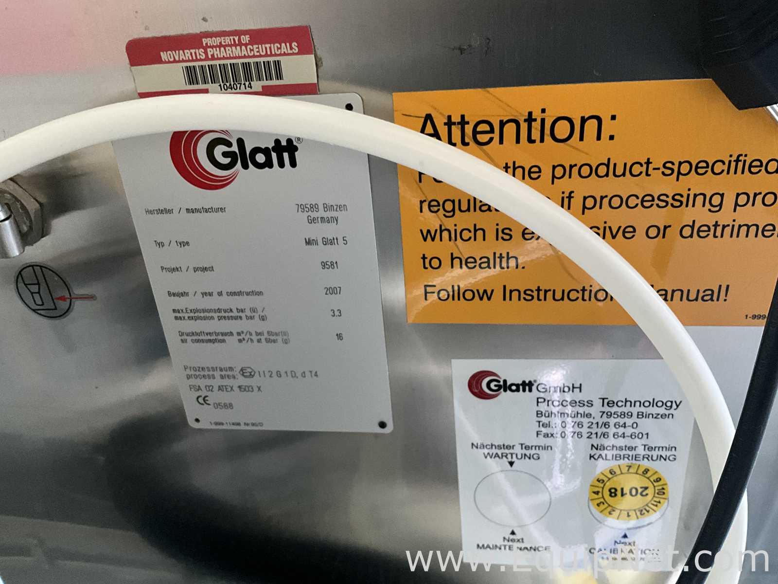 Glatt Mini Glatt 5 Fluid Bed Processor