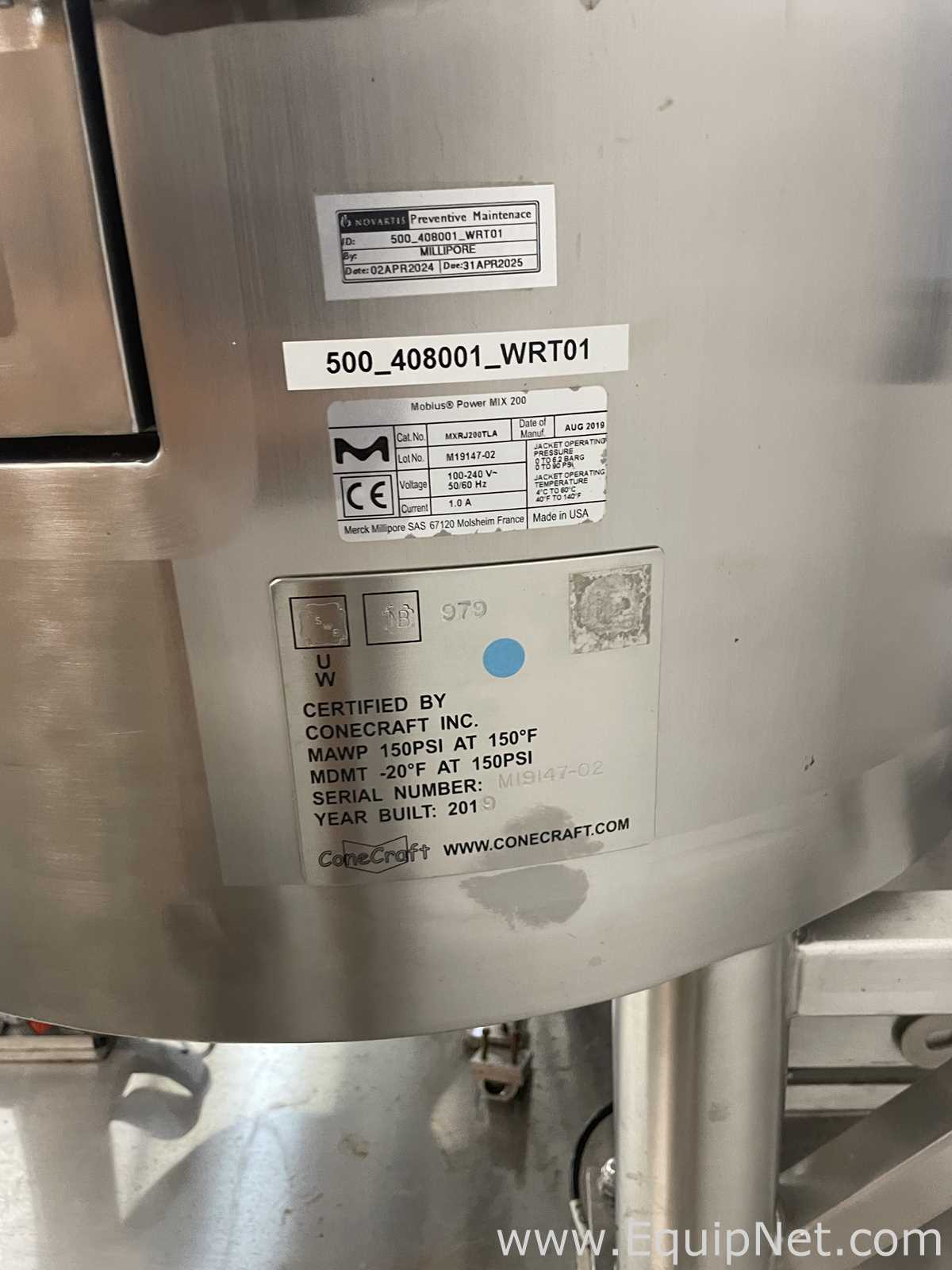 Millipore Corporation  Mobius Power Mixer 200 Mixer