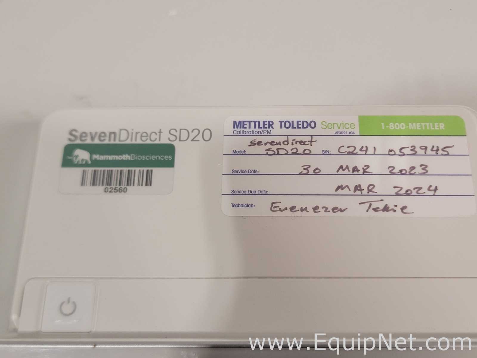 Mettler Toledo SevenDirect SD20 pH Meter