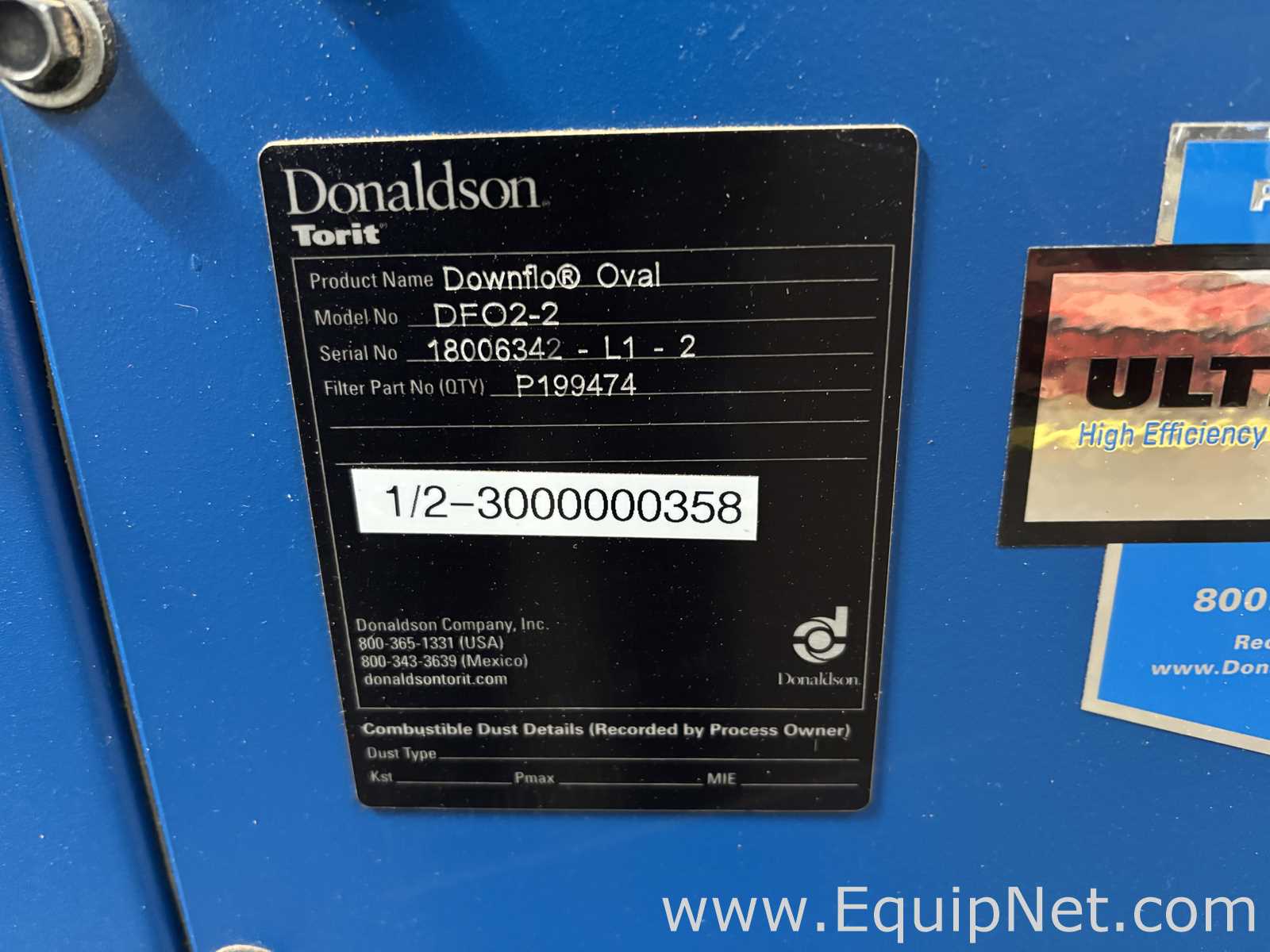 Colector de Polvo Donaldson Torit DFO2-2