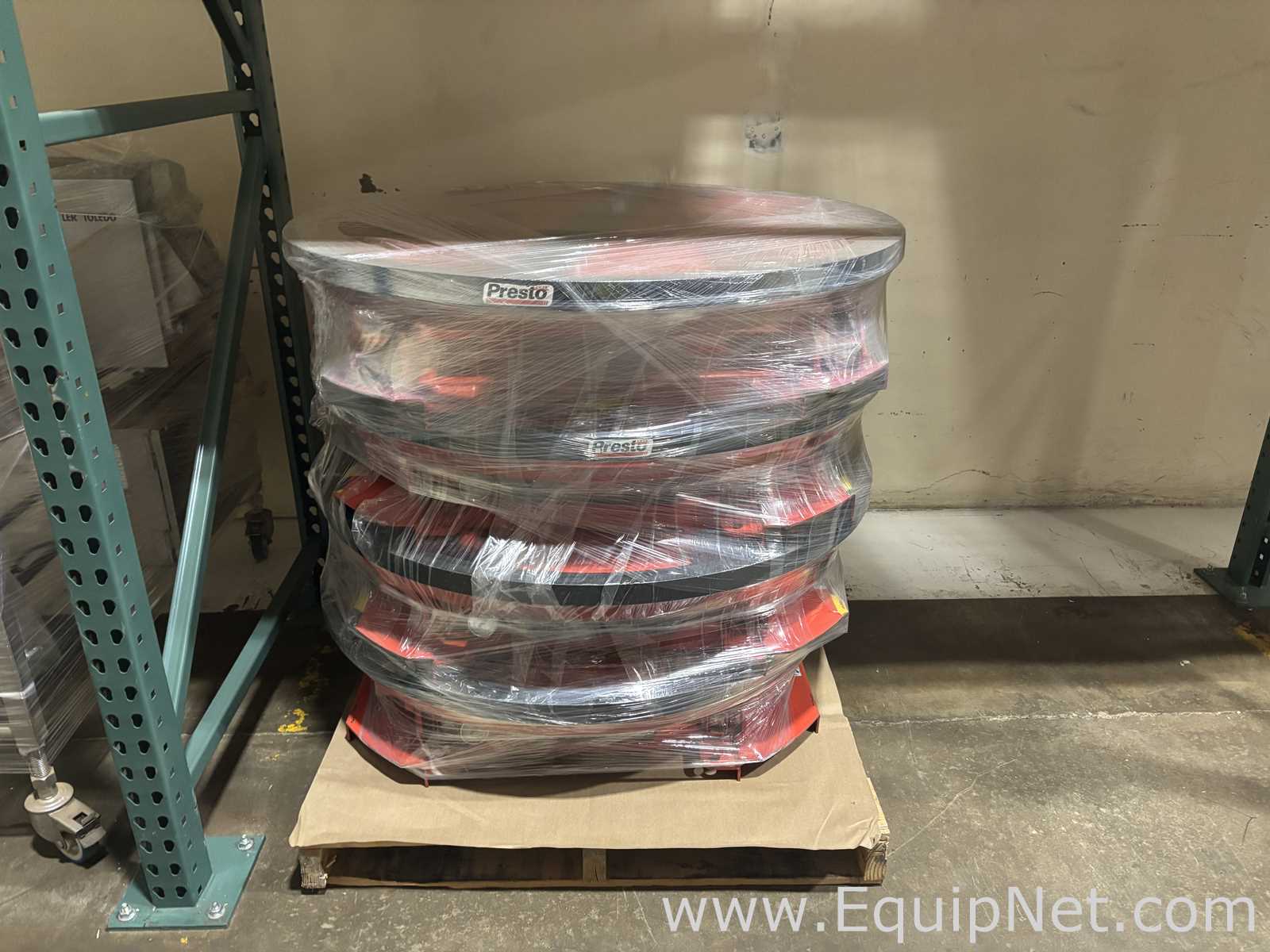 Lot of 4 Presto Lifts Pneumatic Pallet Positioners