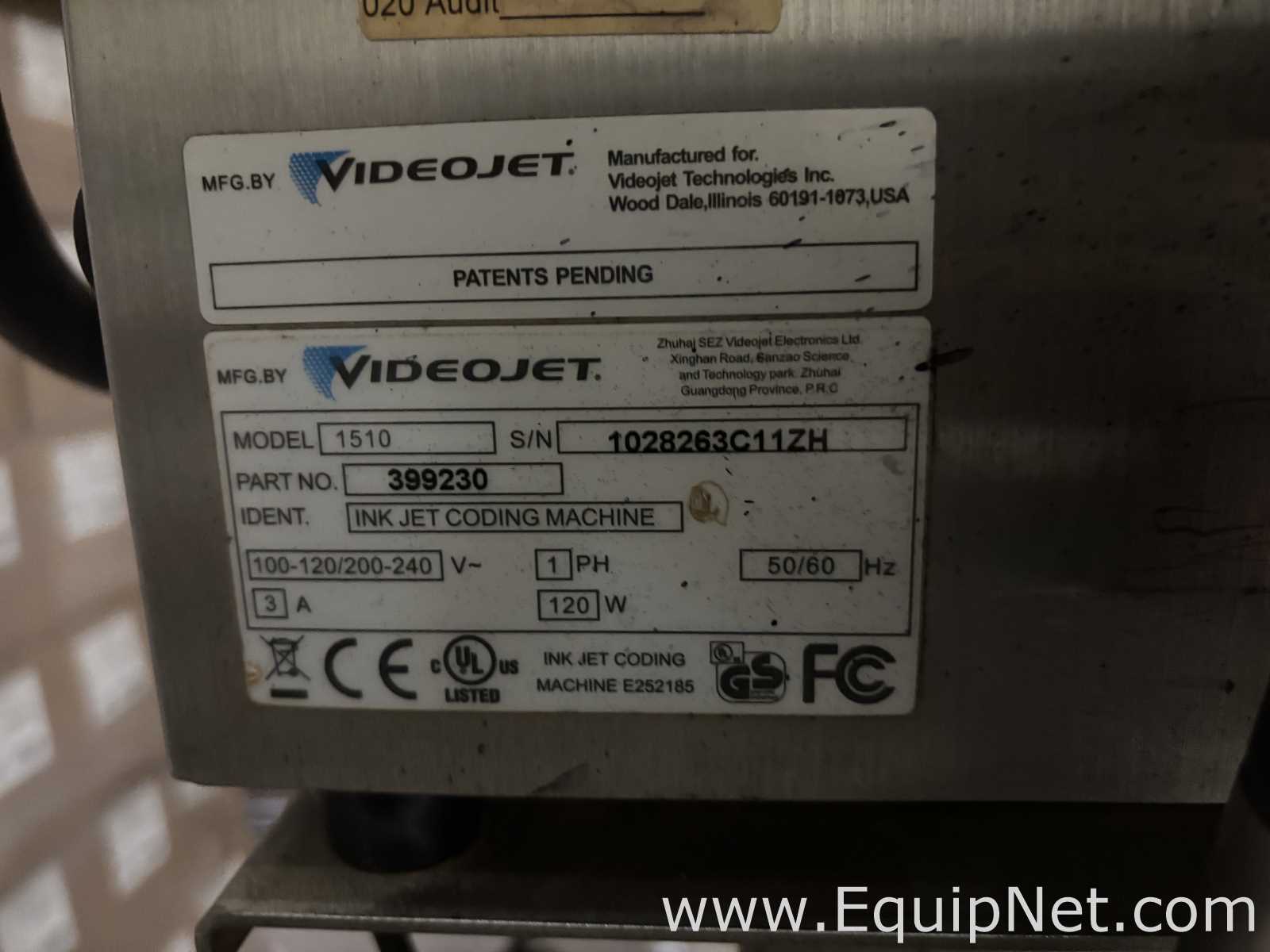Marcador de Código ou Impressão VideoJet 1510