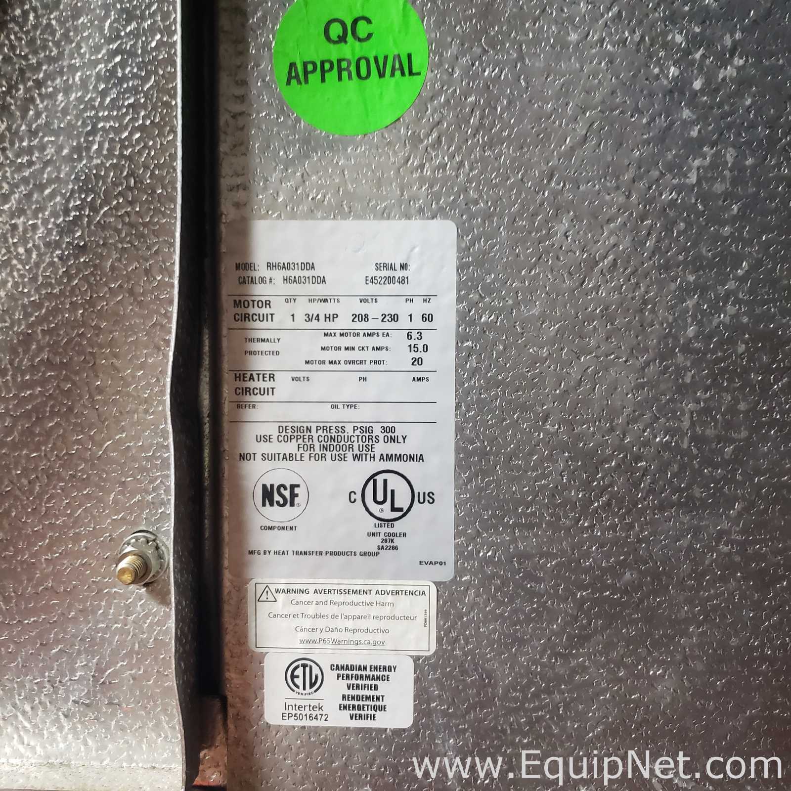 lote de  8 Evaporador Heat Transfer Products Group RH6A031DDA