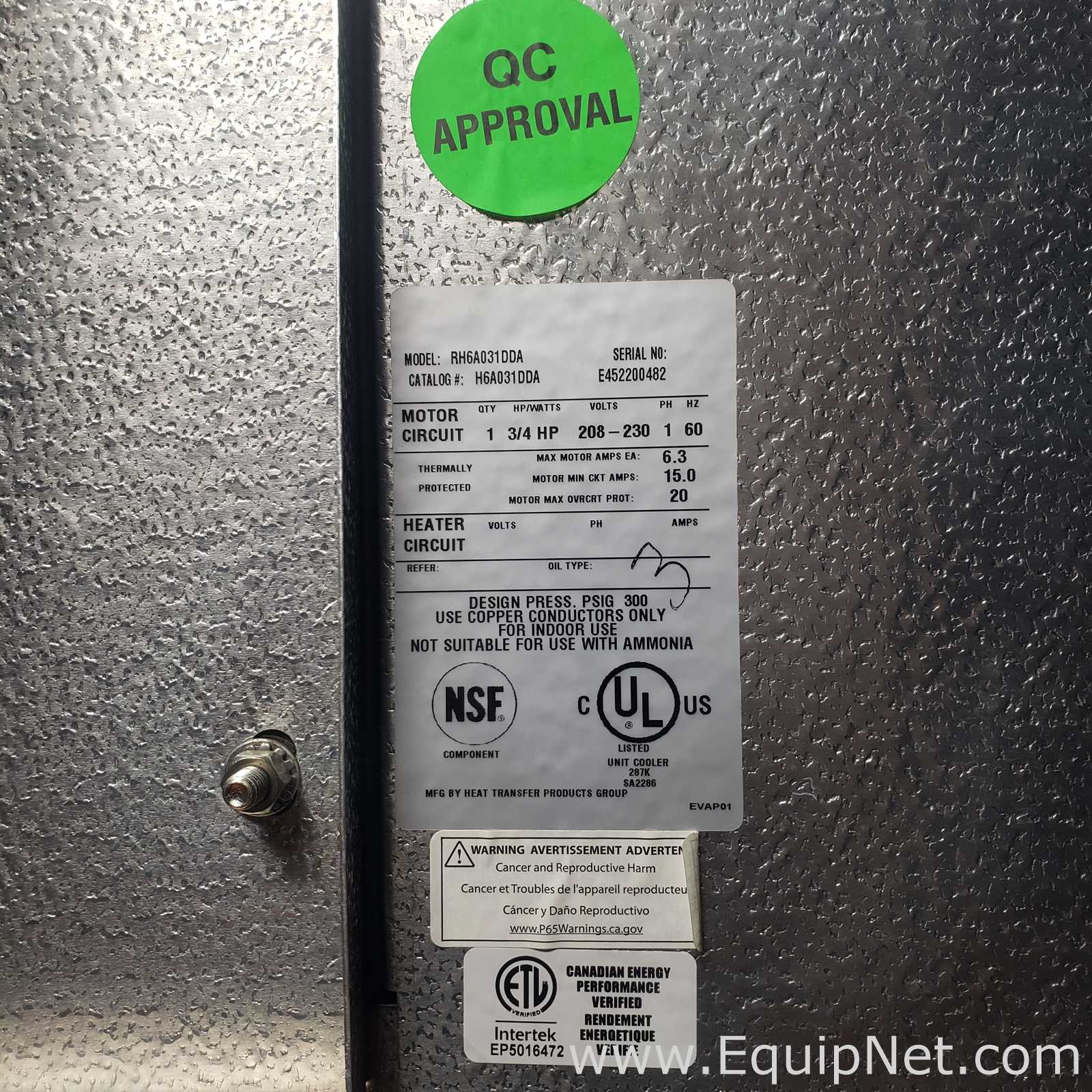 lote de  8 Evaporador Heat Transfer Products Group RH6A031DDA