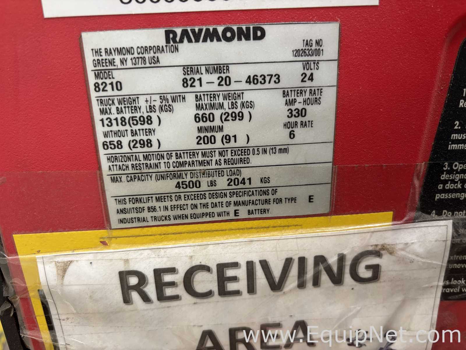 Raymond 8210 Electric Pallet Jack