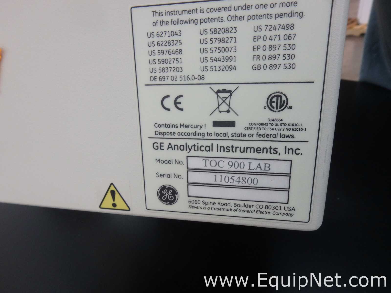 Analisador GE Siever 900