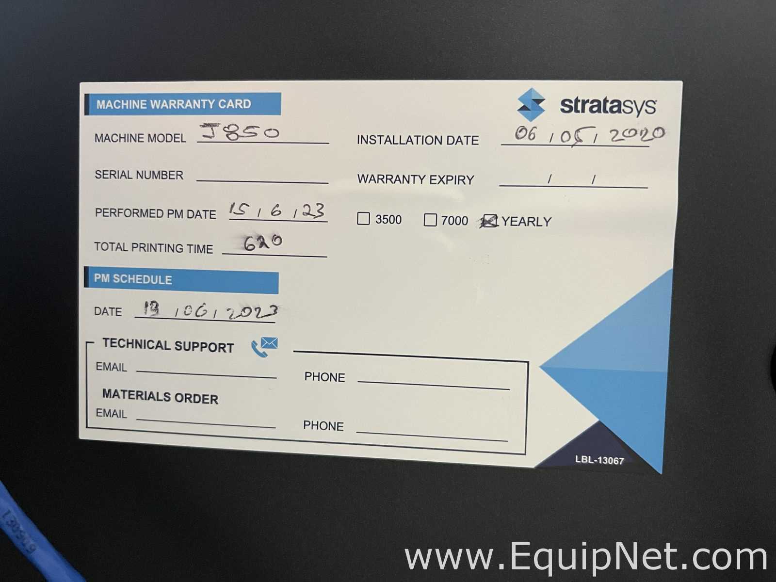 Impressora 3D Stratasys J850/J835